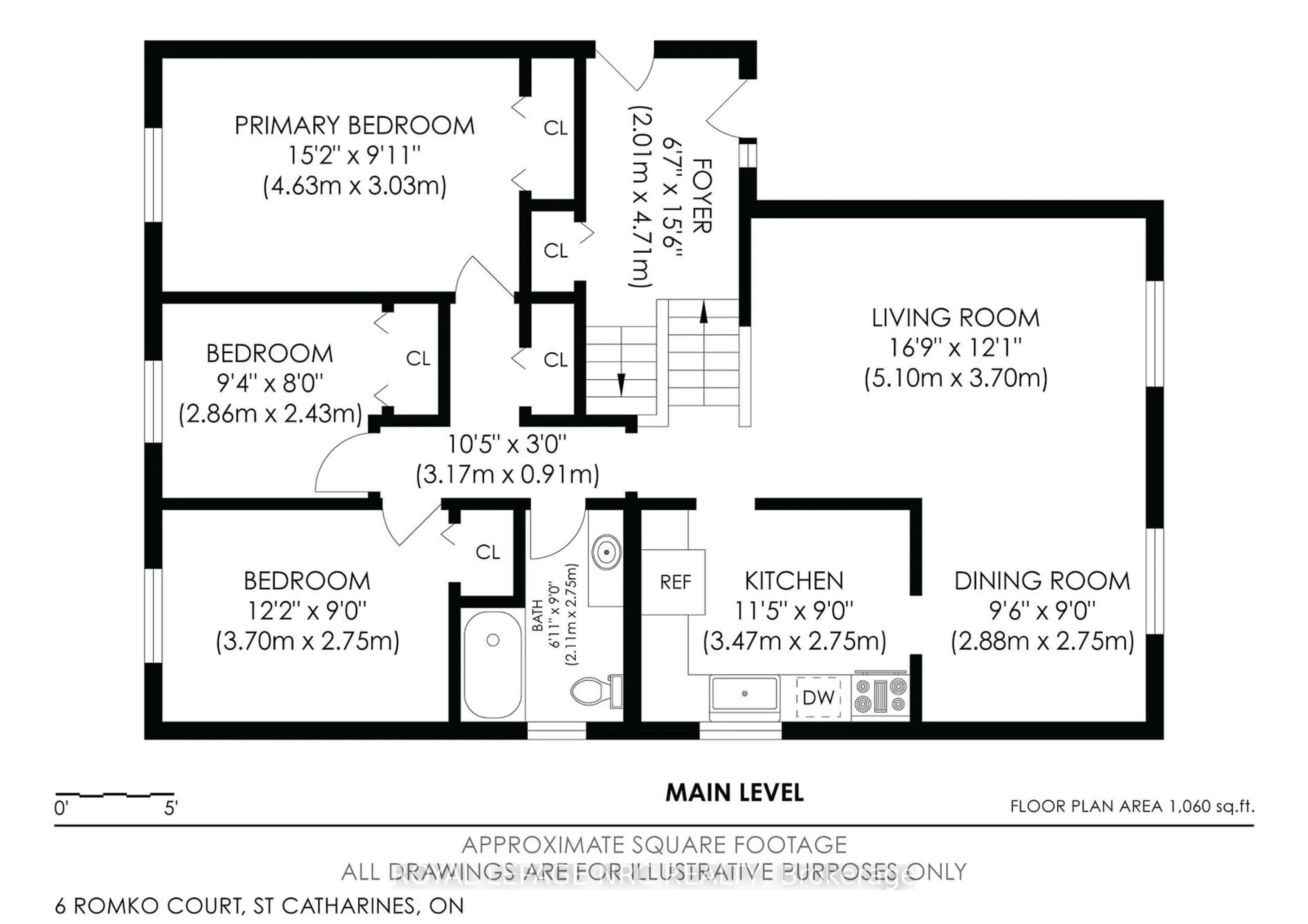 Floor plan for 6 Romko Crt, St. Catharines Ontario L2N 7A1