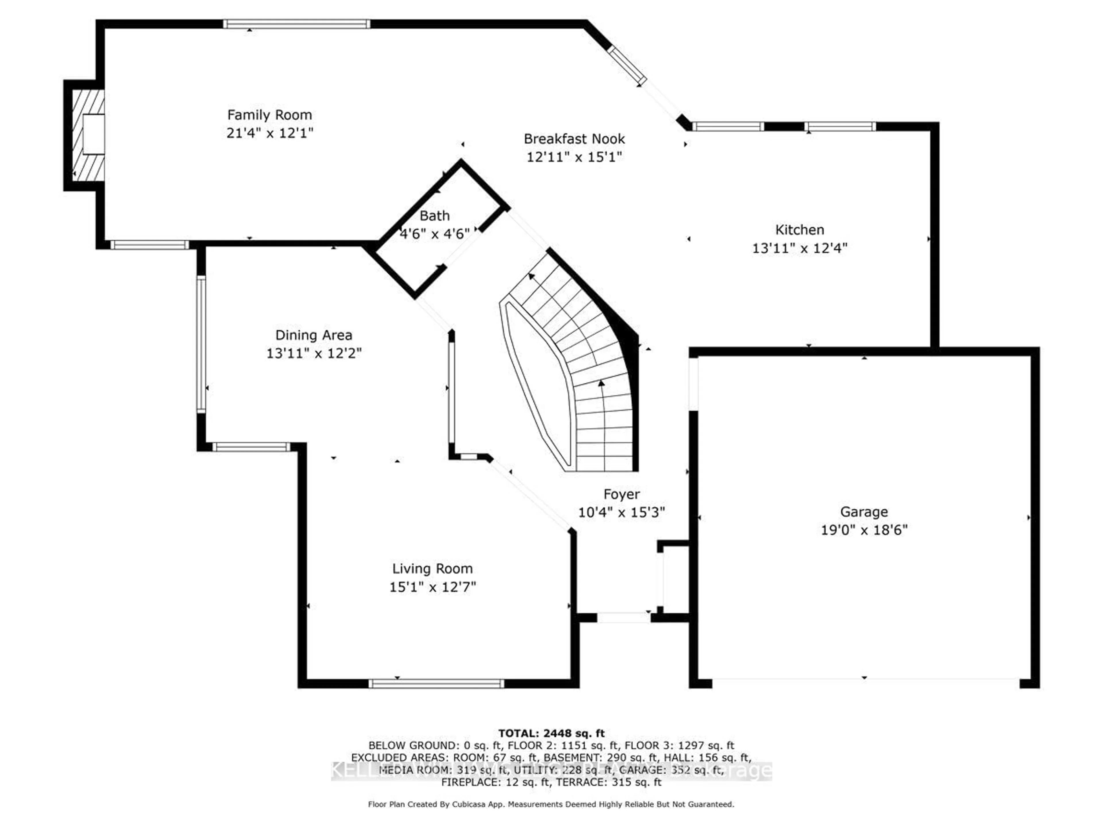 Floor plan for 14 Pinto Crt, Brantford Ontario N3P 1S5