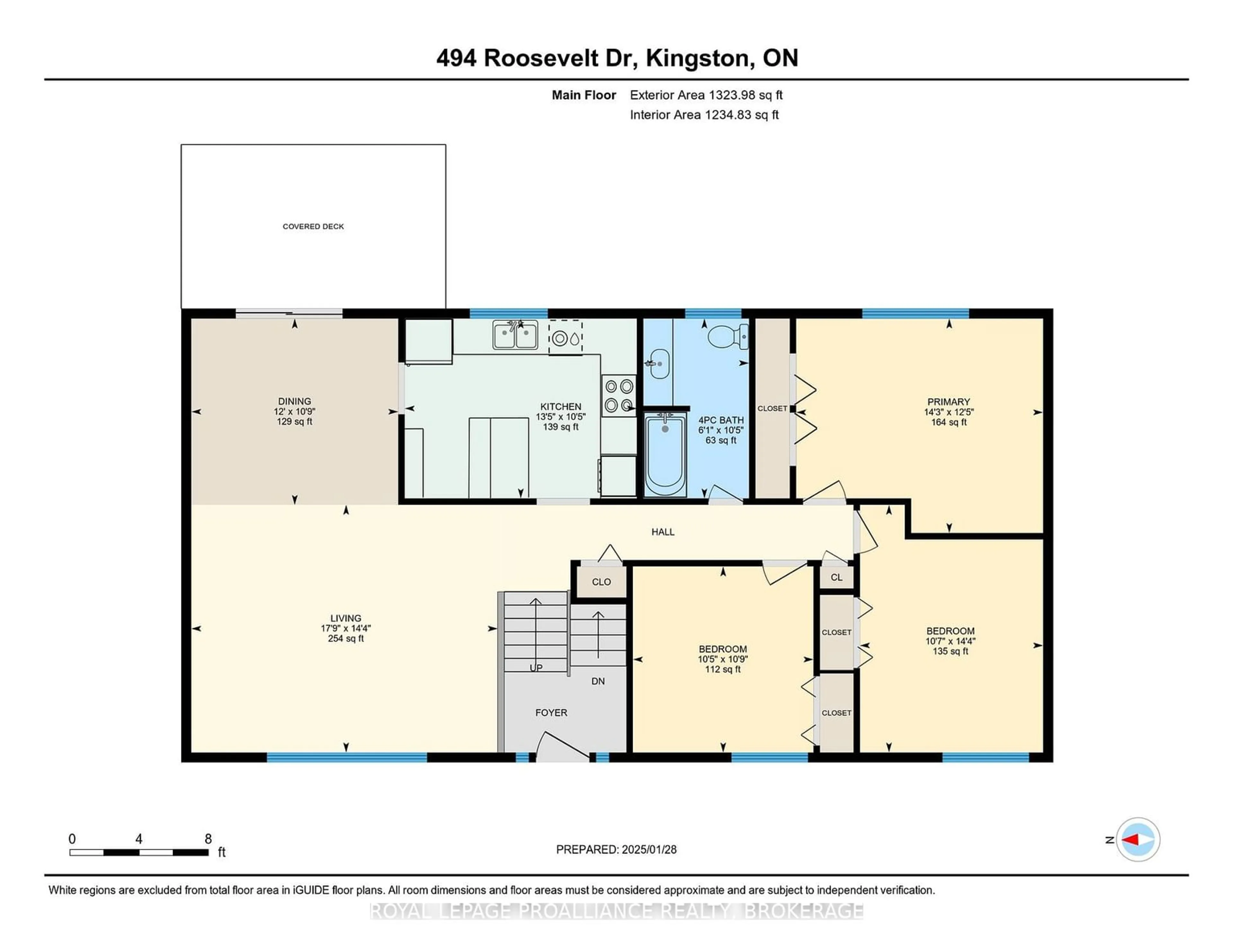 Floor plan for 494 Roosevelt Dr, Kingston Ontario K7M 4B1