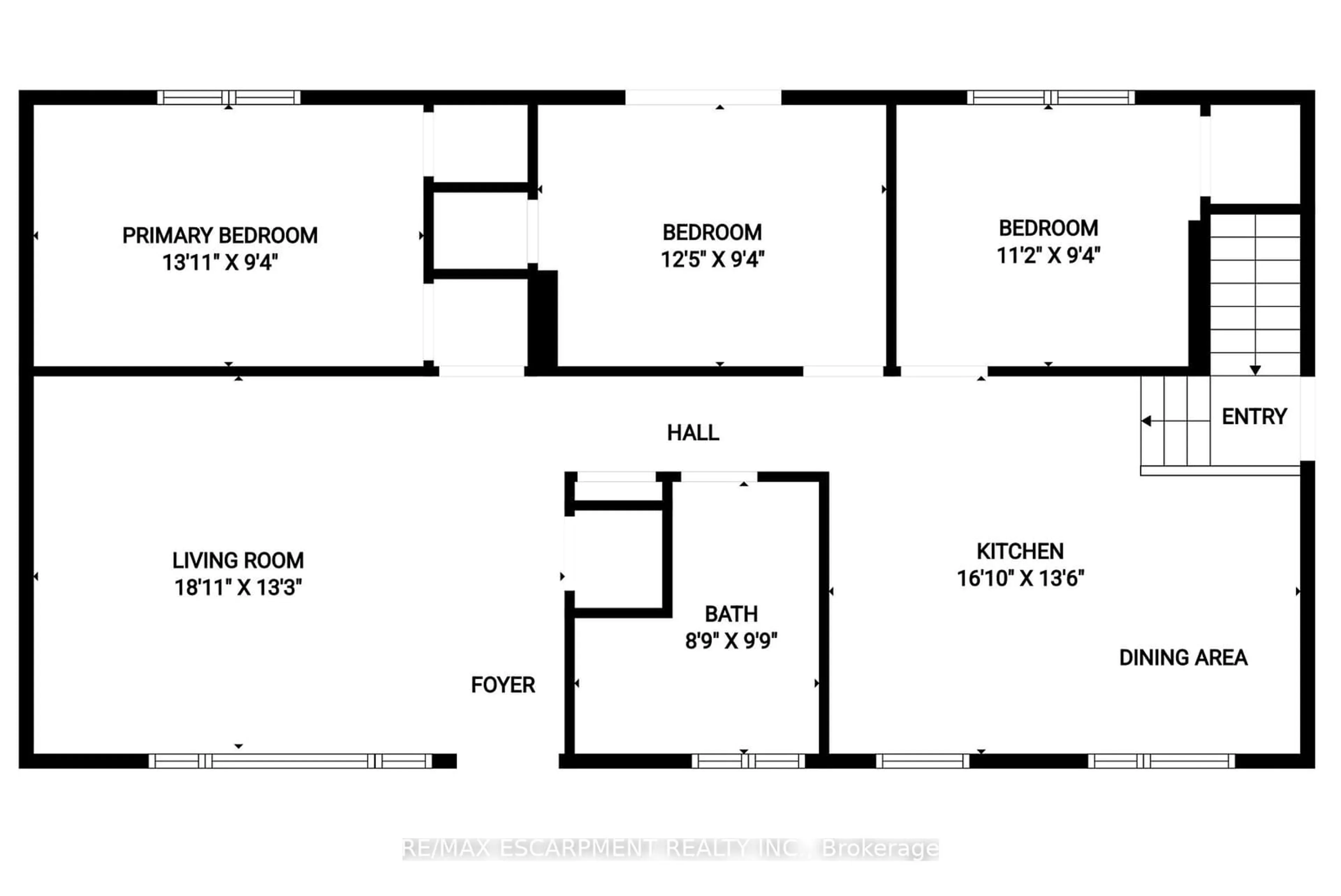 Floor plan for 725 Mud St, Hamilton Ontario L8J 3B8