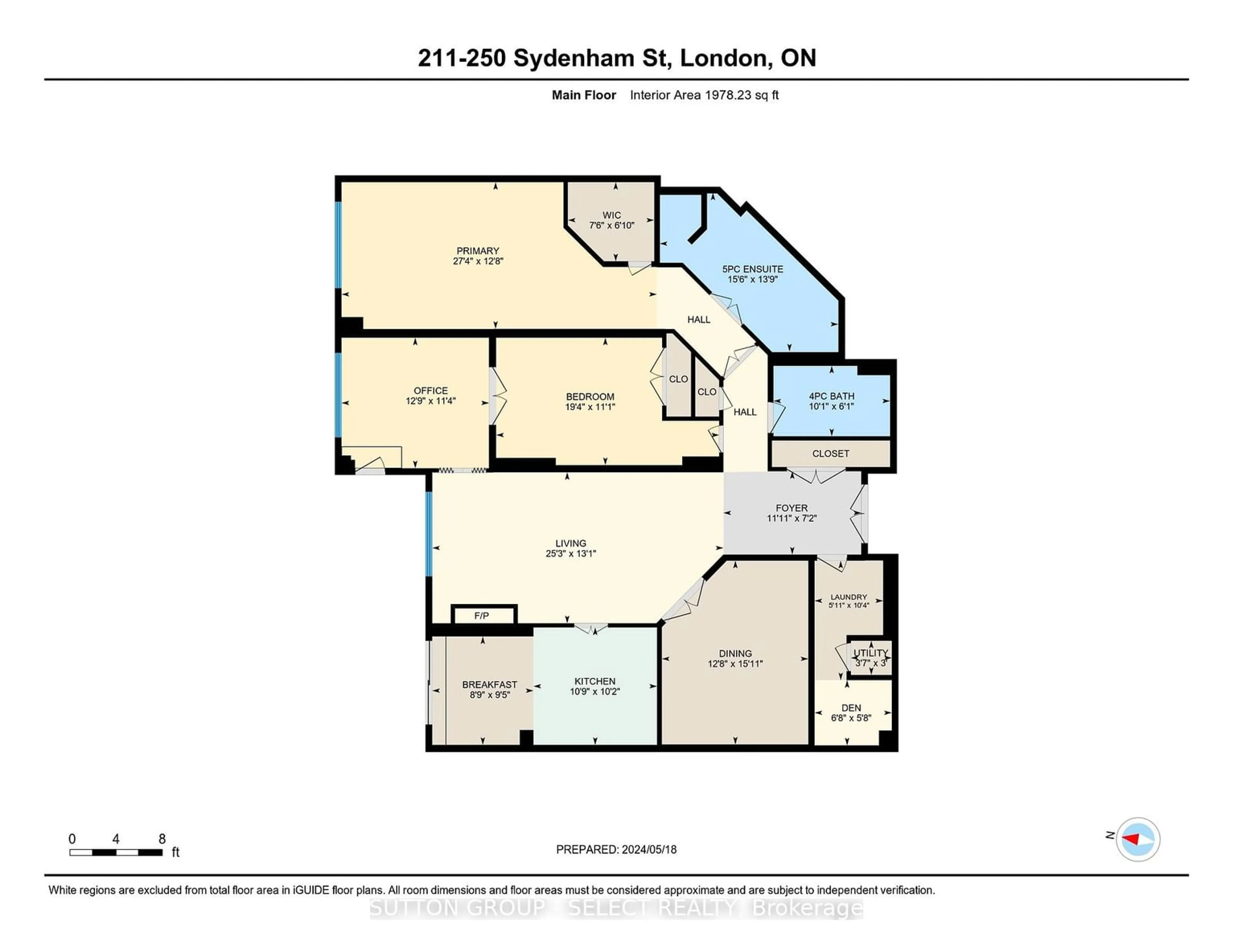 Floor plan for 250 SYDENHAM St #211, London Ontario N6A 5S1