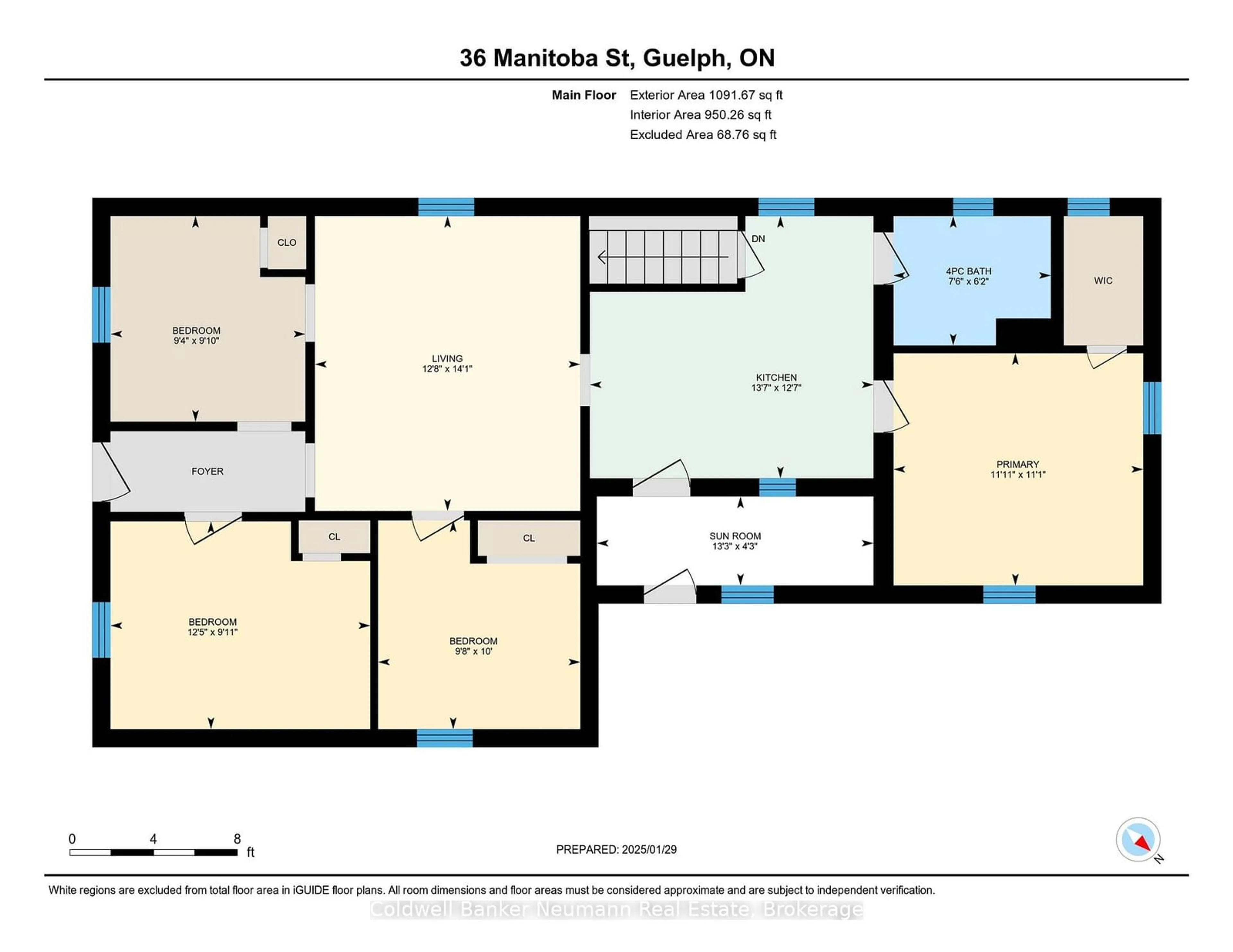 Floor plan for 36 Manitoba St, Guelph Ontario N1E 3B9