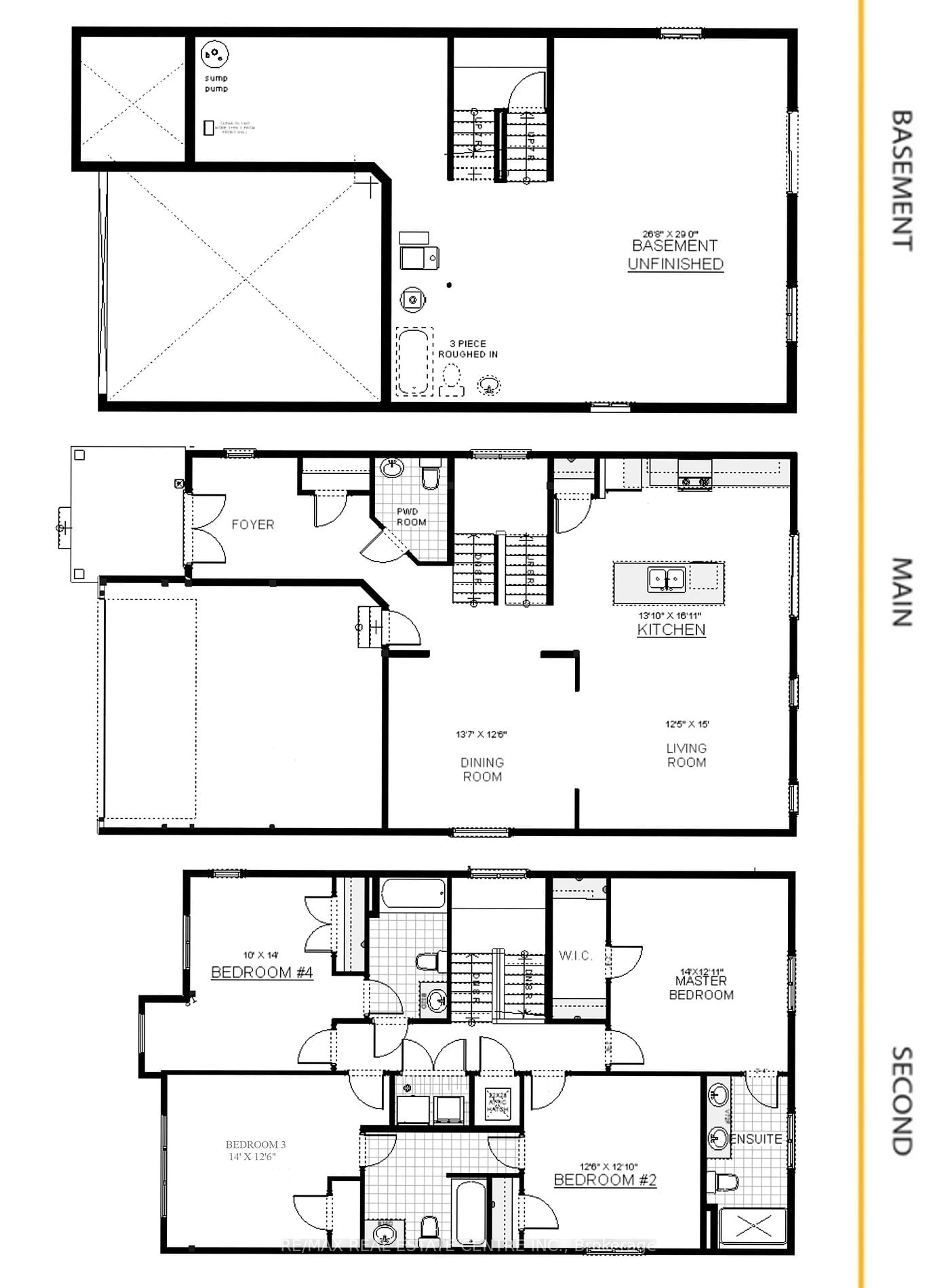 Floor plan for 200 Benninger Dr, Kitchener Ontario N2E 0C9