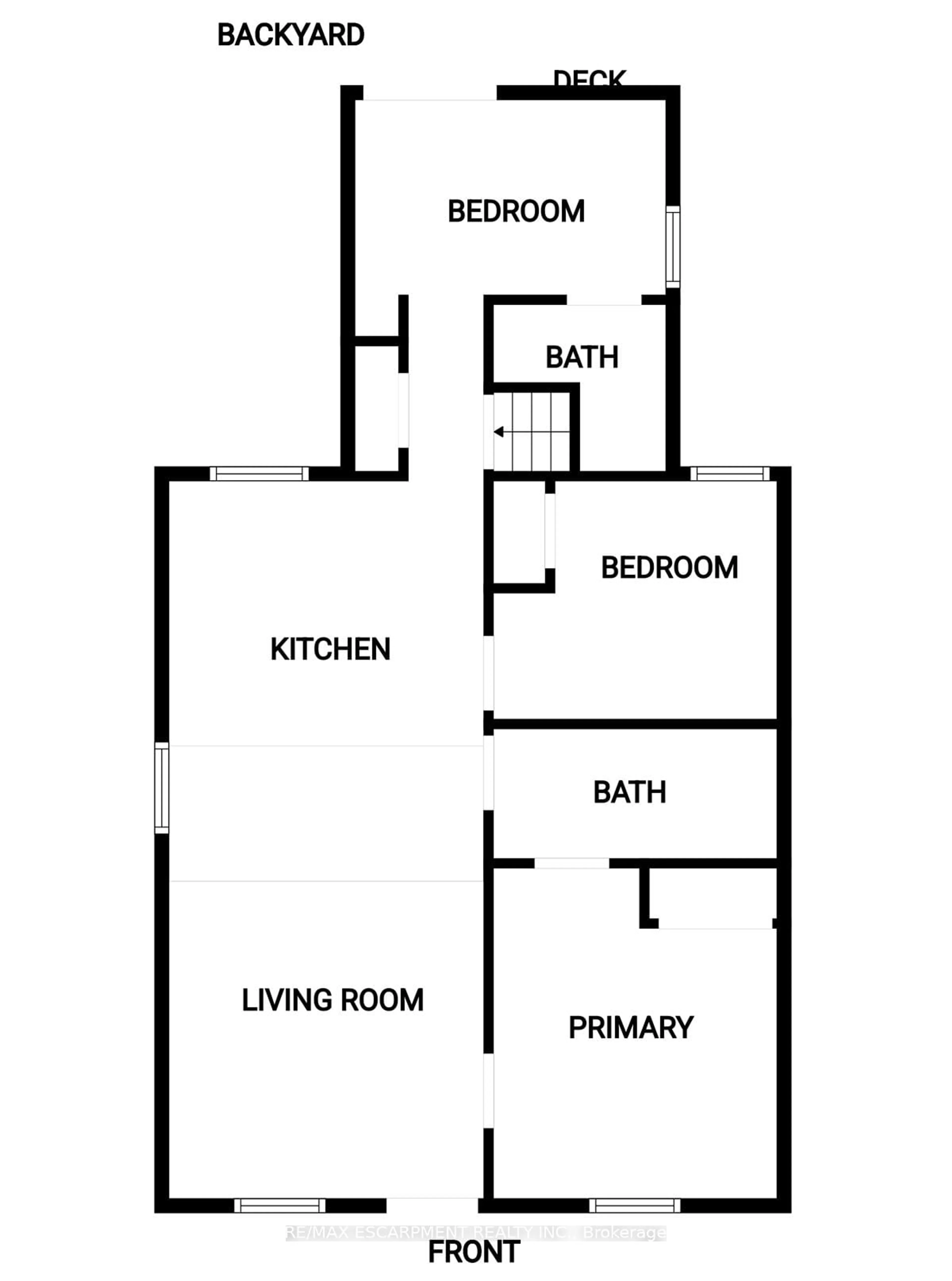 Floor plan for 195 Picton St, Hamilton Ontario L8L 3W8