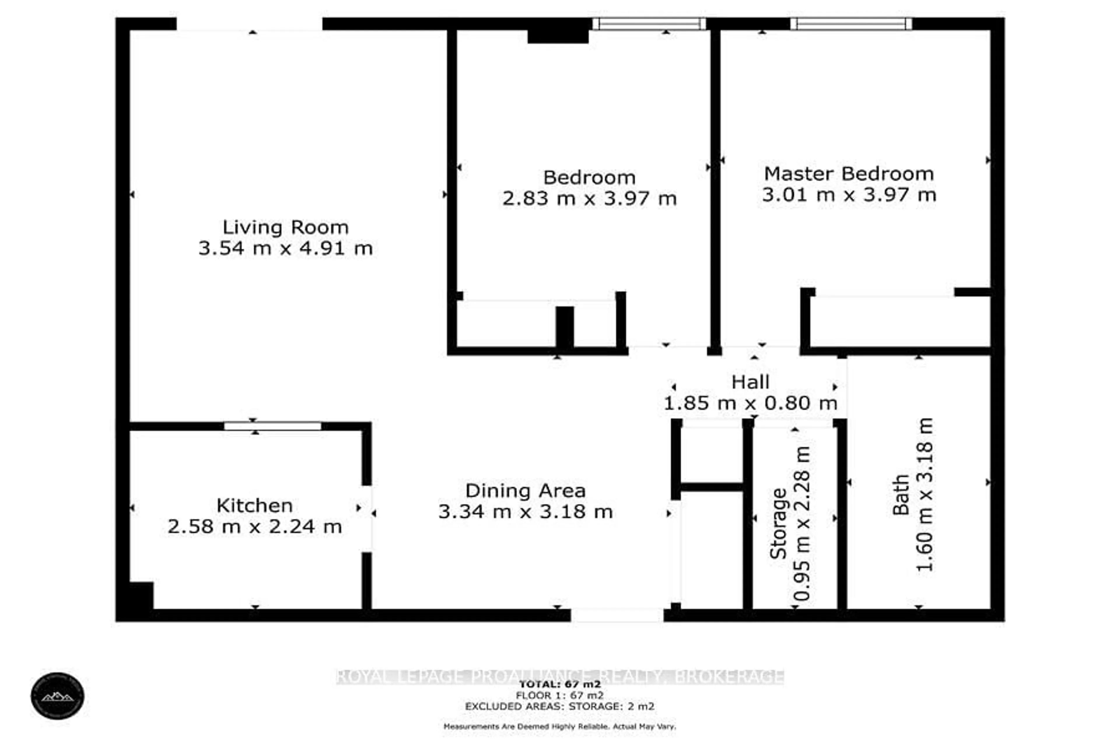 Floor plan for 745 Davis Dr #309, Kingston Ontario K7M 8J4