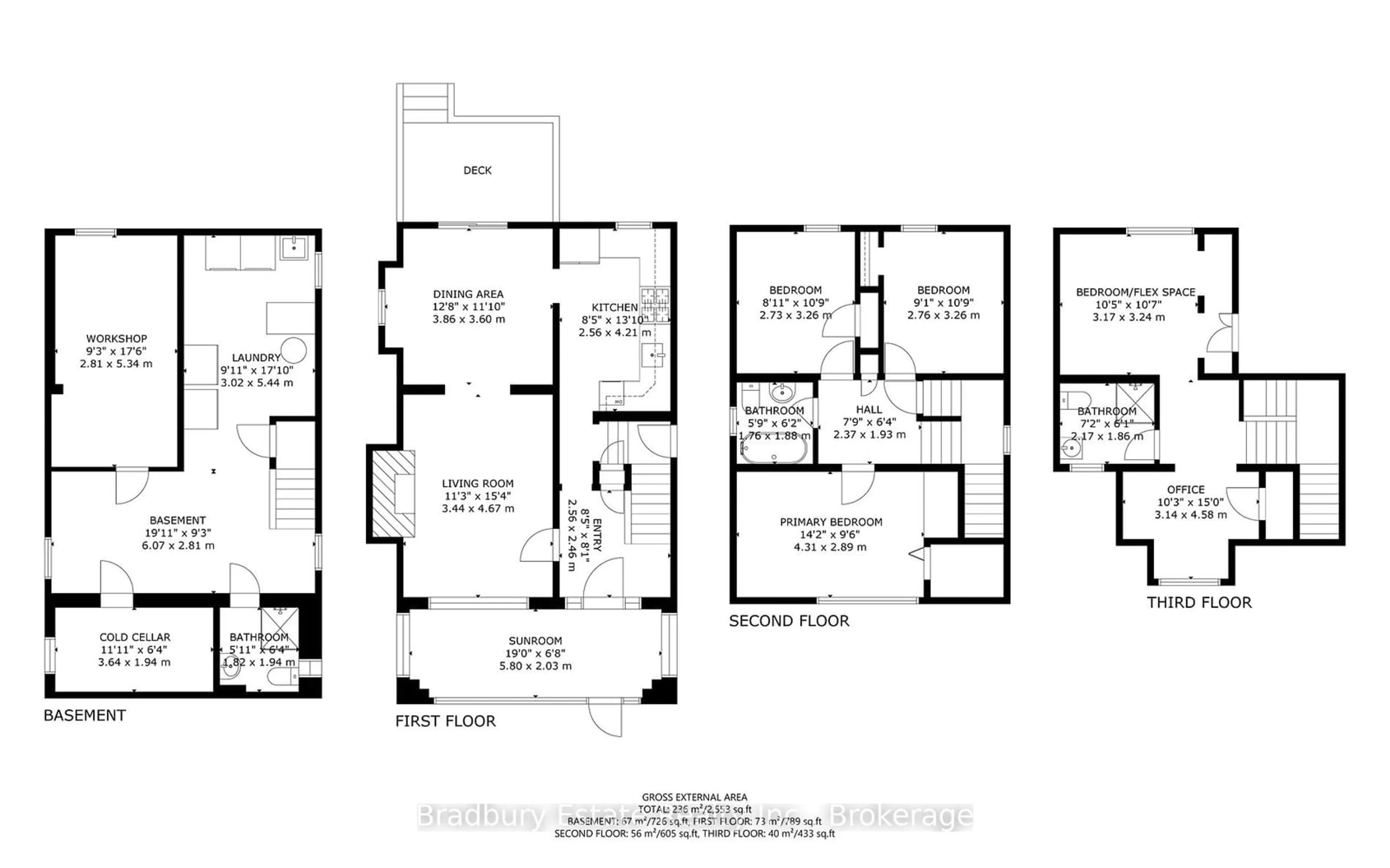 Floor plan for 89 Graham Ave, Hamilton Ontario L8K 2M2