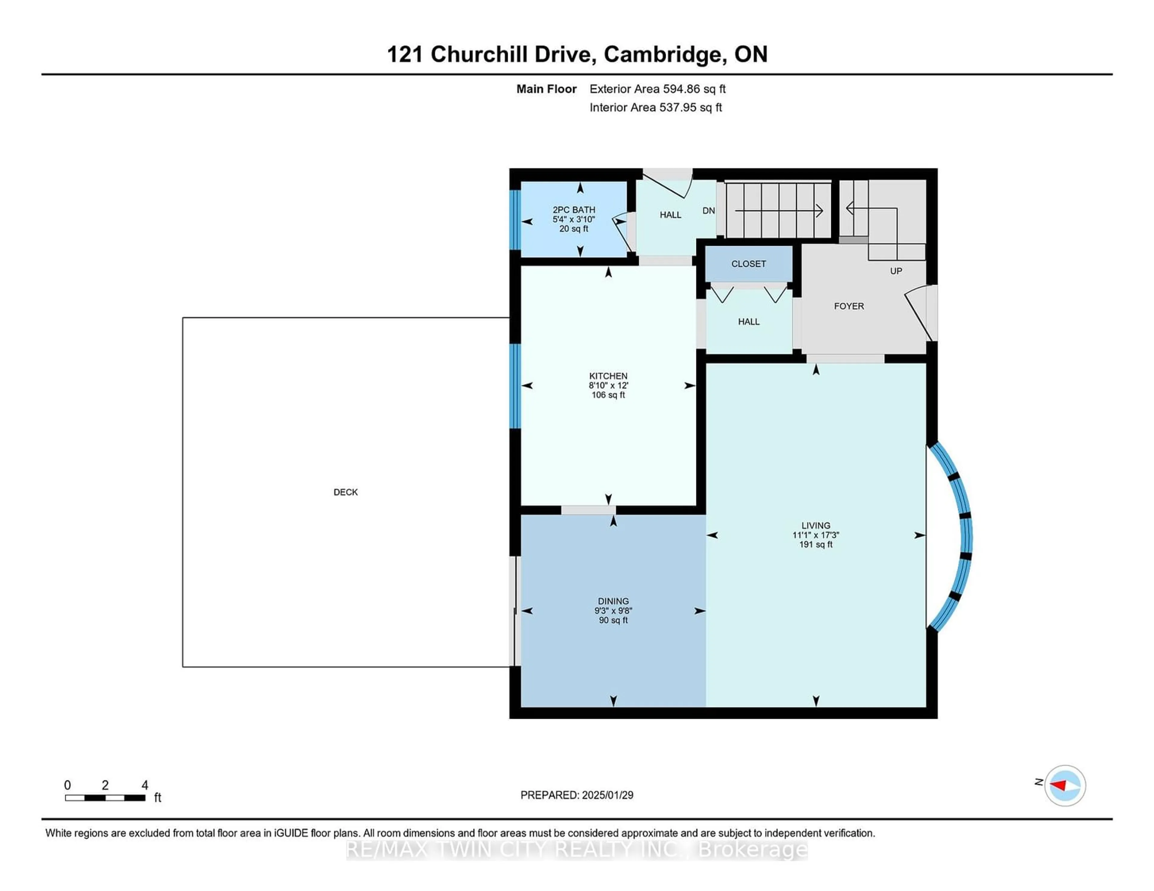 Floor plan for 121 Churchill Dr, Cambridge Ontario N1S 1S3