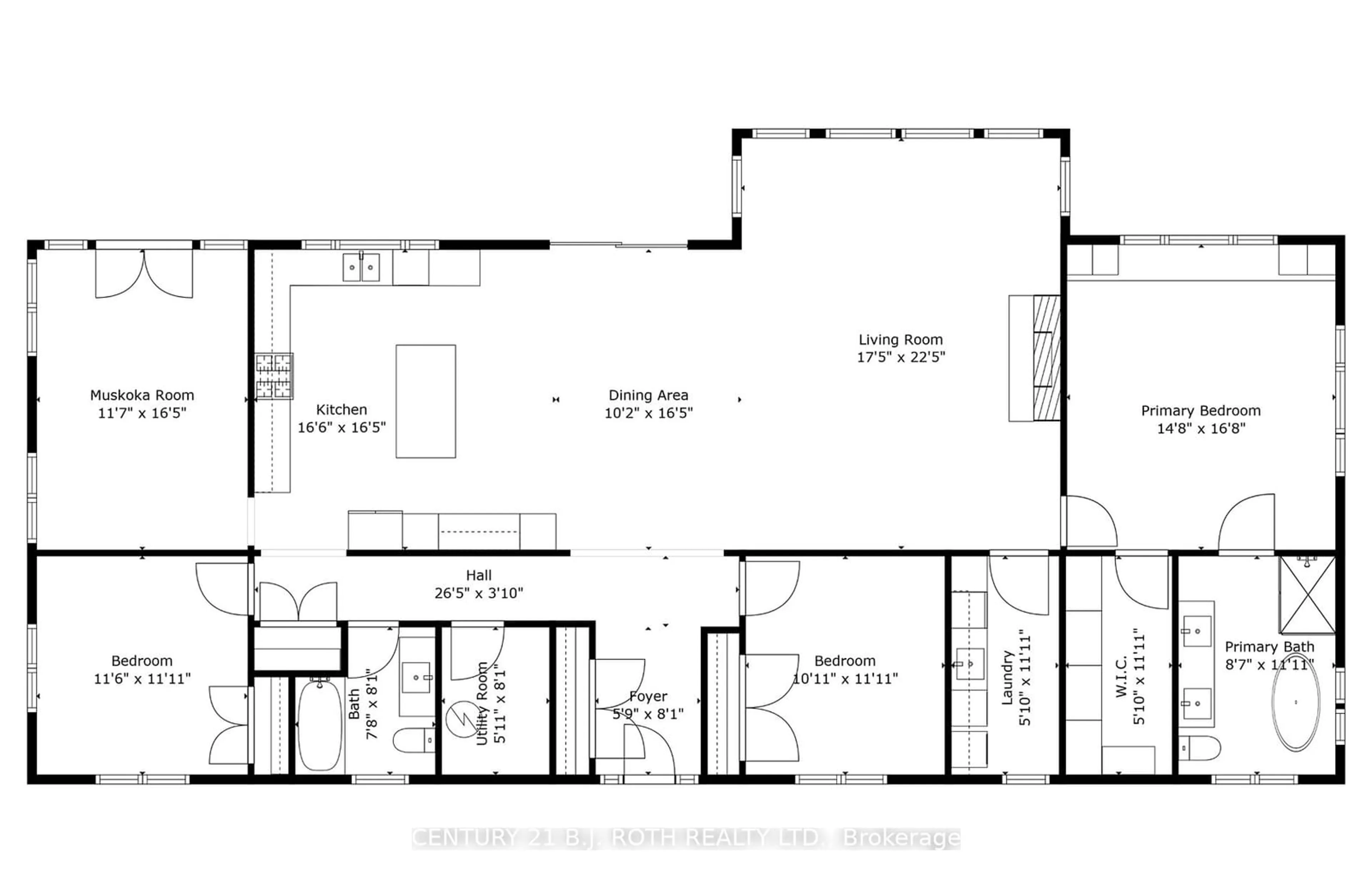 Floor plan for 1532 Southwood Rd, Gravenhurst Ontario P0E 1G0