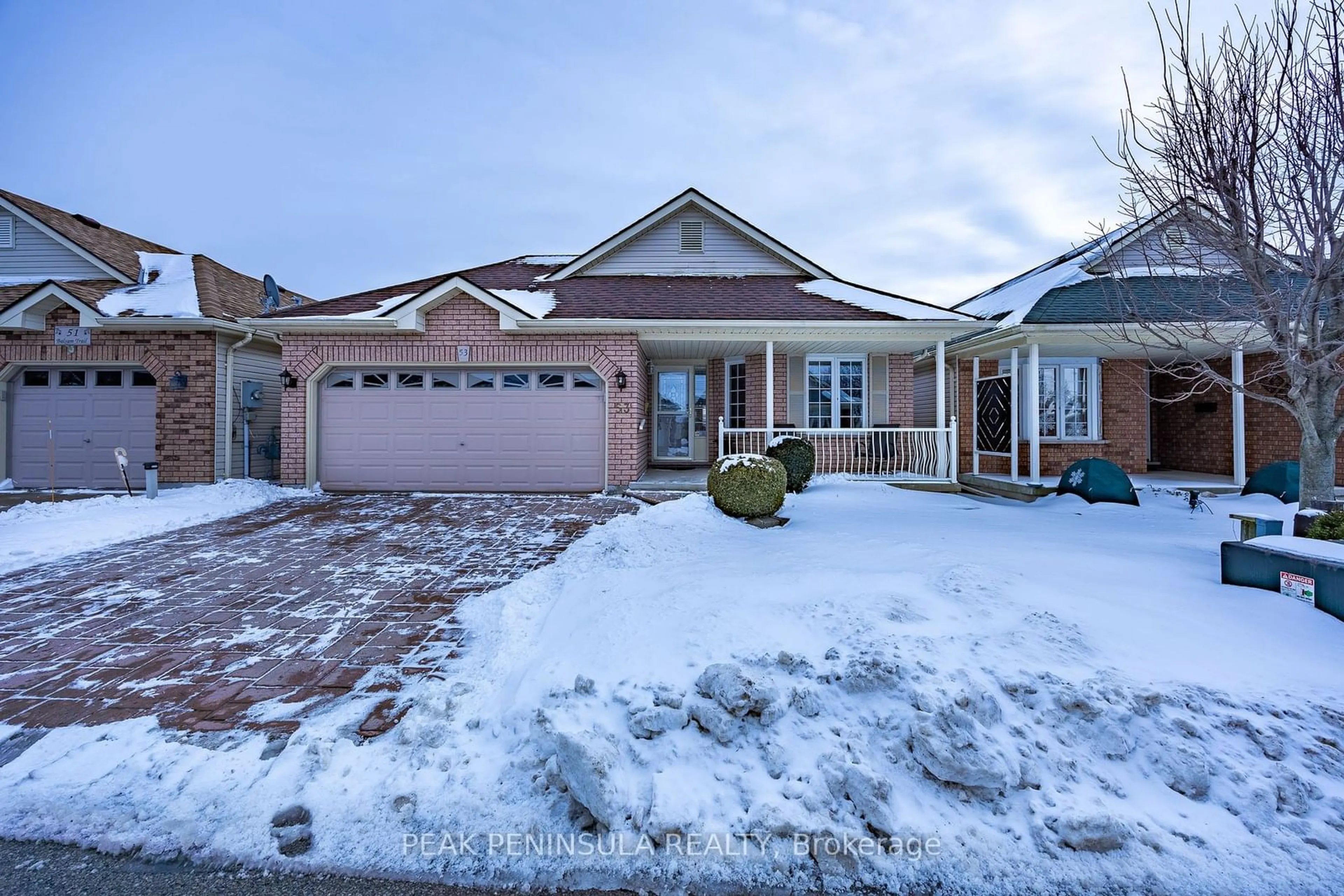 Home with brick exterior material, street for 53 Balsam Tr, Norfolk Ontario N0E 1M0