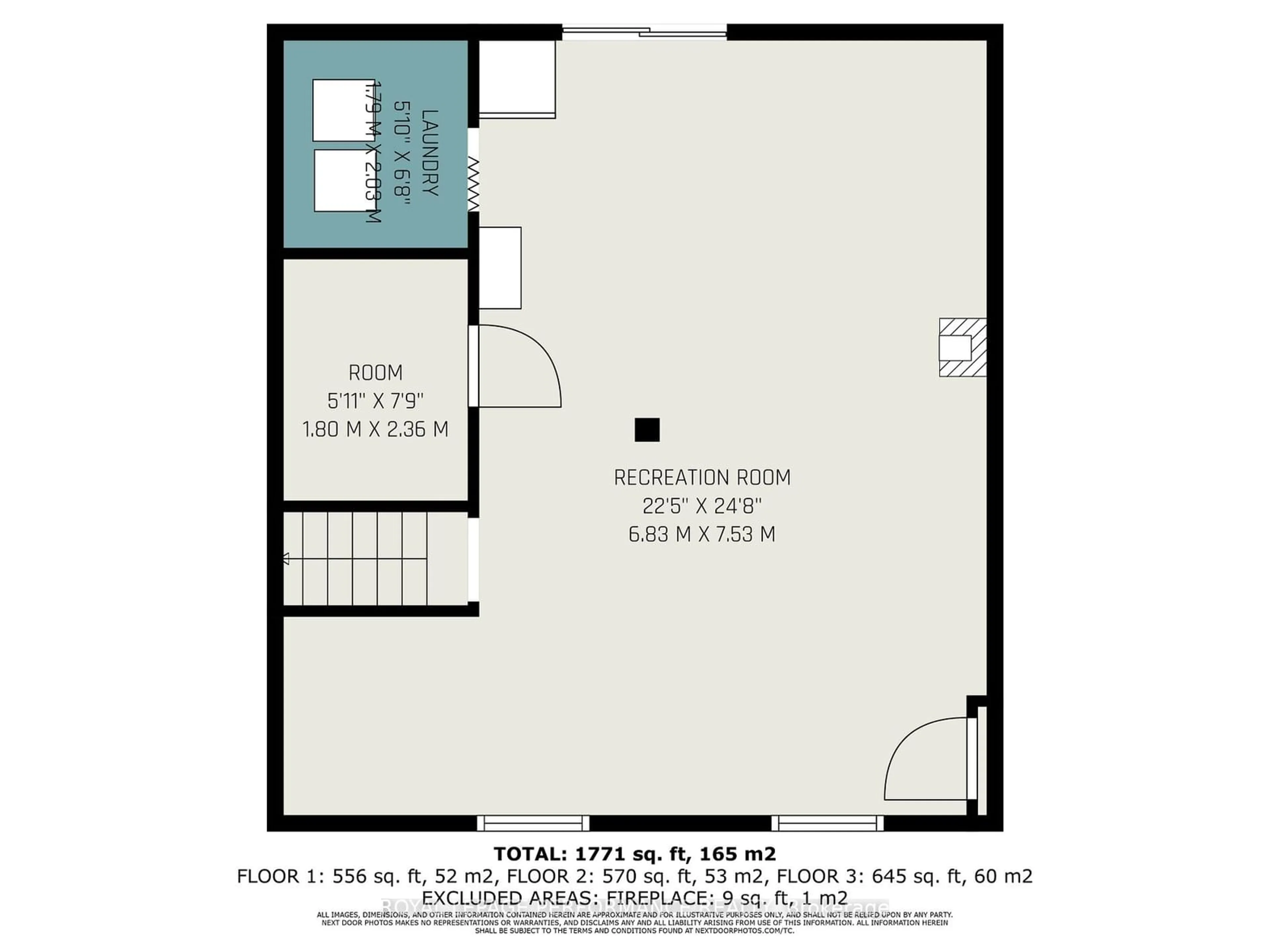 Floor plan for 1430 Notre Dame St, Russell Ontario K0A 1W0