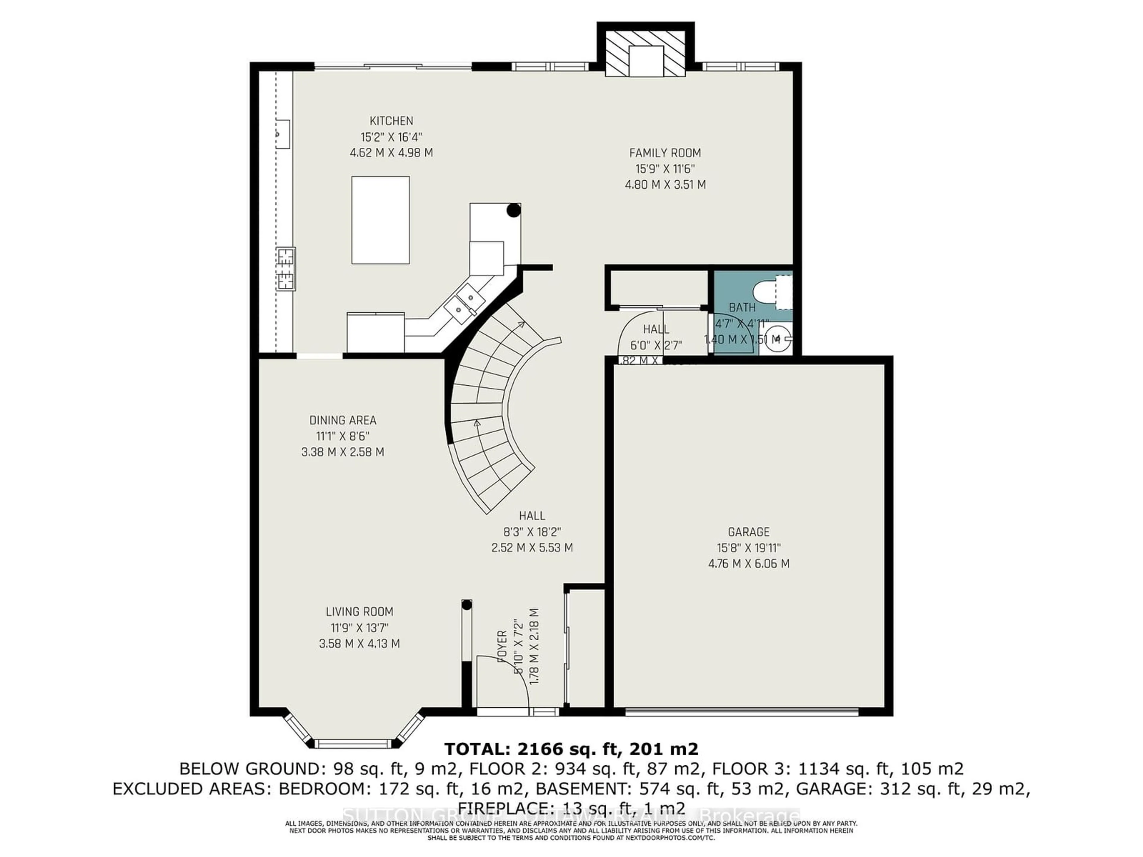 Floor plan for 2205 Blue Willow Cres, Orleans - Convent Glen and Area Ontario K1W 1K6