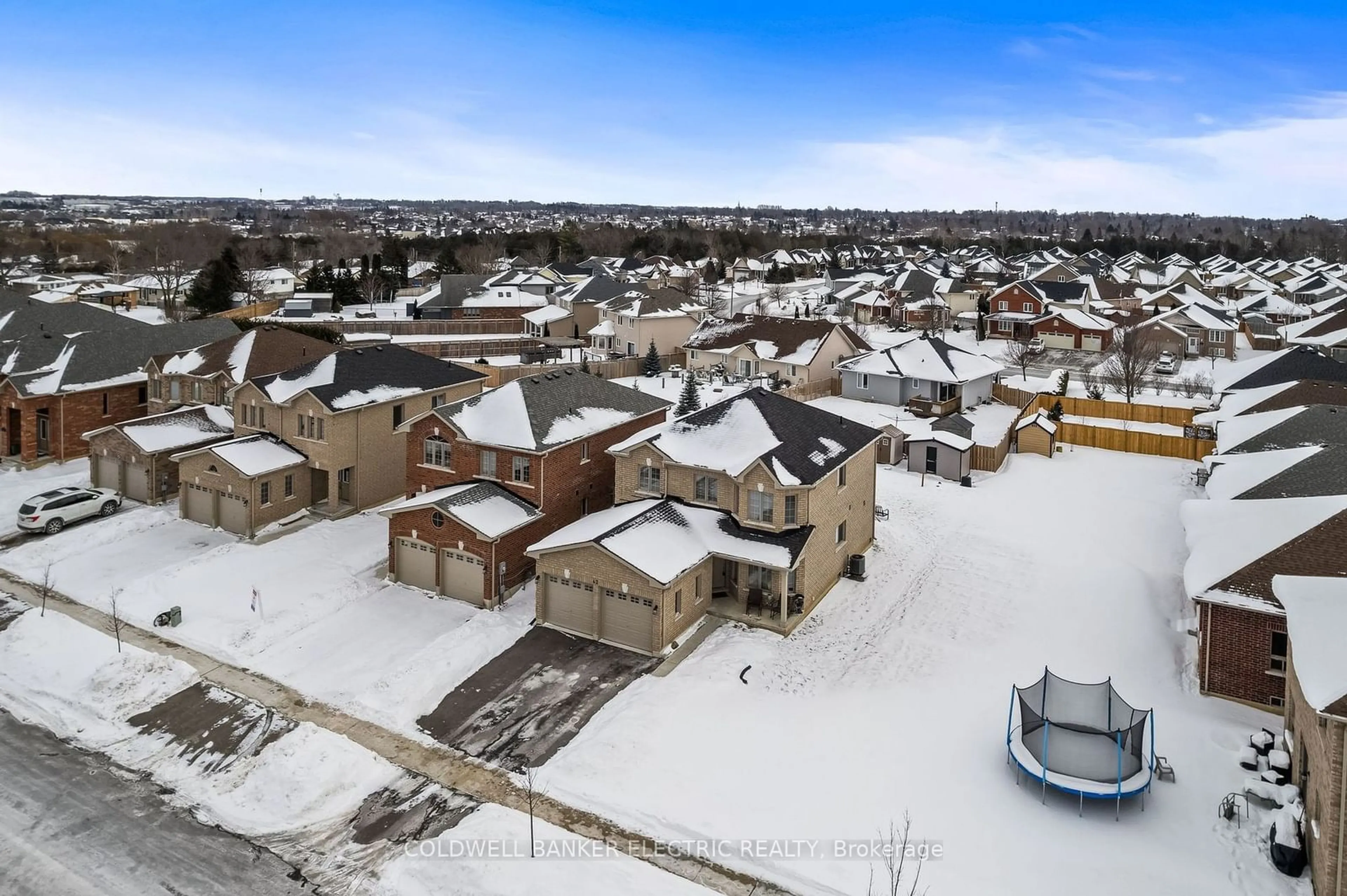 A pic from outside/outdoor area/front of a property/back of a property/a pic from drone, street for 42 Carew Blvd, Kawartha Lakes Ontario K9V 0P7