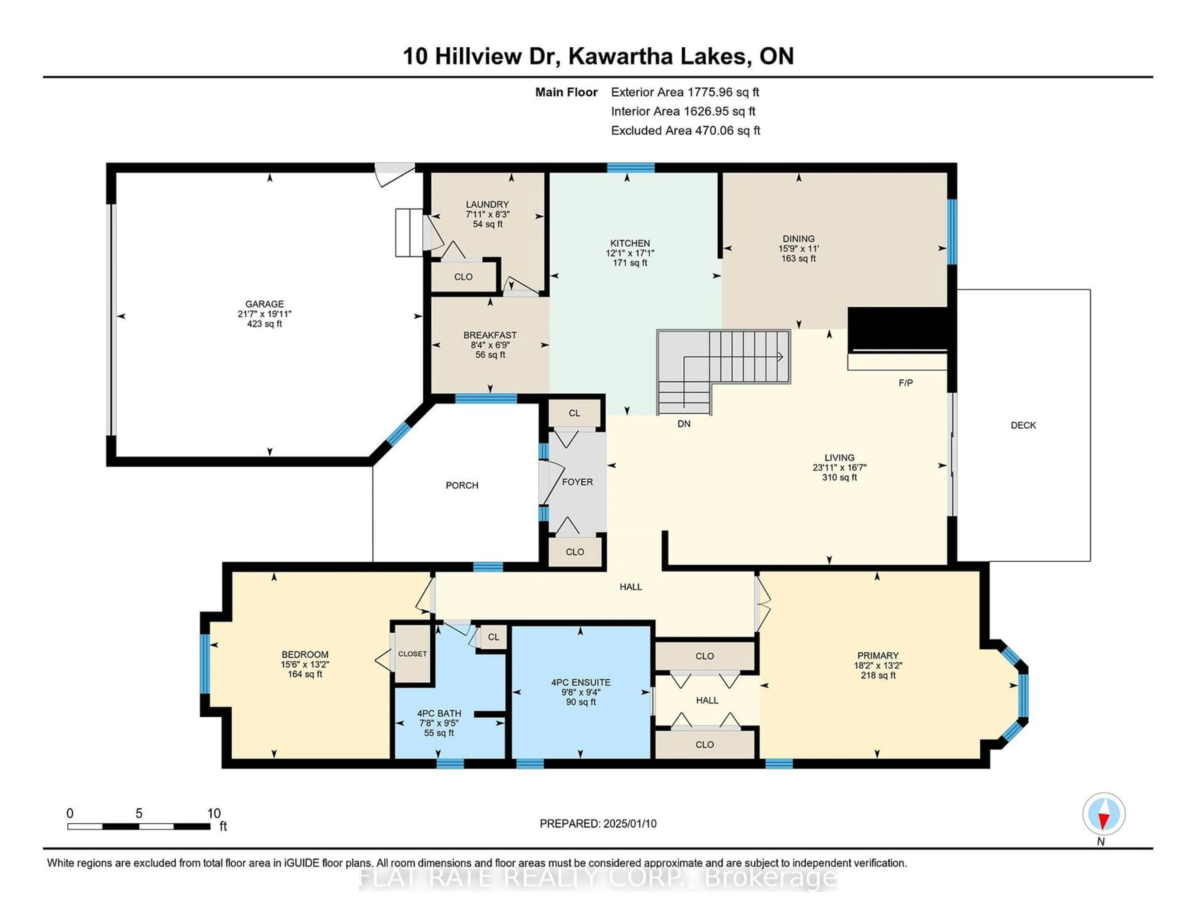 Floor plan for 10 HILLVIEW Dr, Kawartha Lakes Ontario K0M 1A0