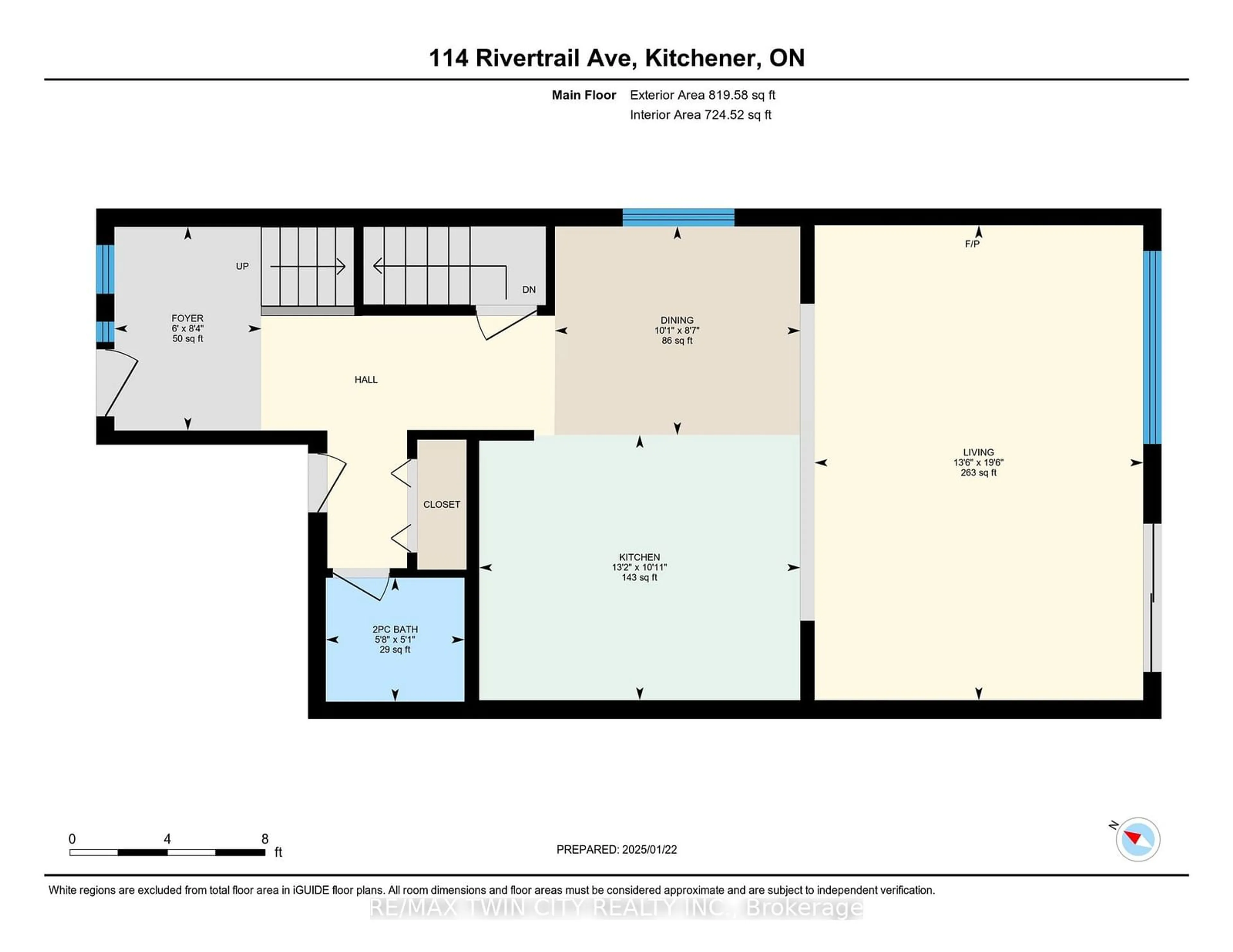 Floor plan for 114 Rivertrail Ave, Kitchener Ontario N2A 0H9