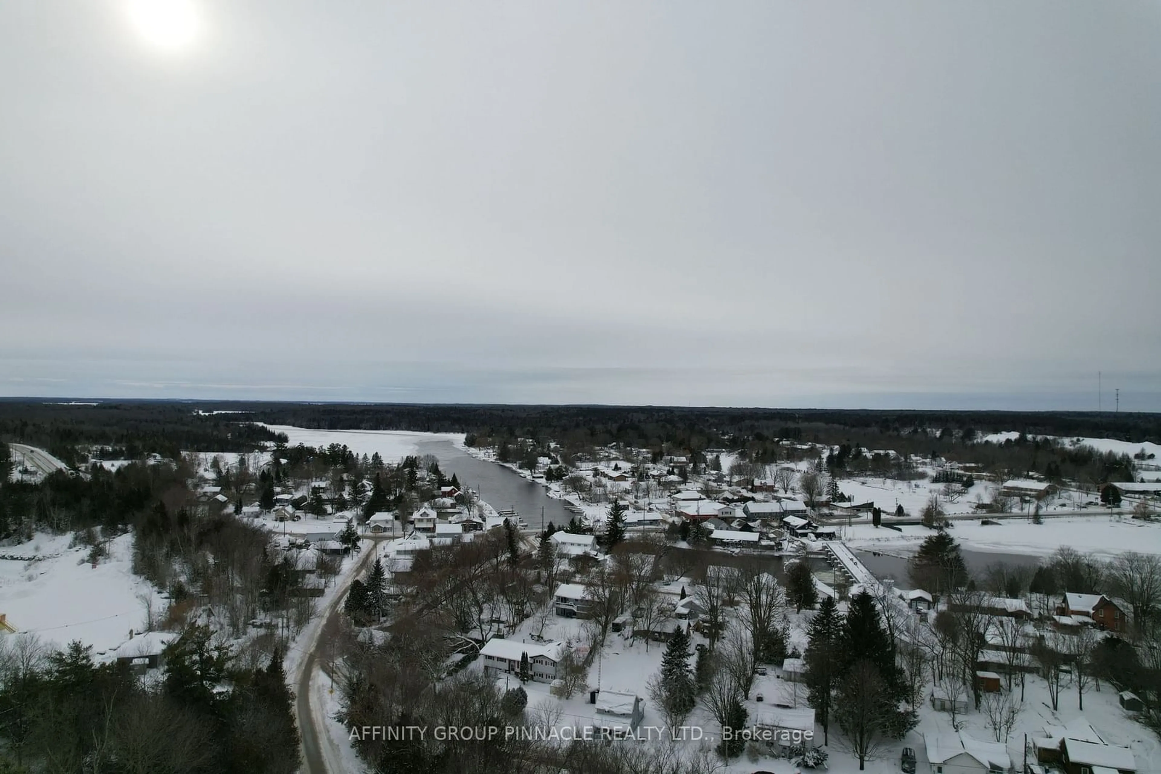 A pic from outside/outdoor area/front of a property/back of a property/a pic from drone, water/lake/river/ocean view for 7 Lime St, Kawartha Lakes Ontario K0M 1K0