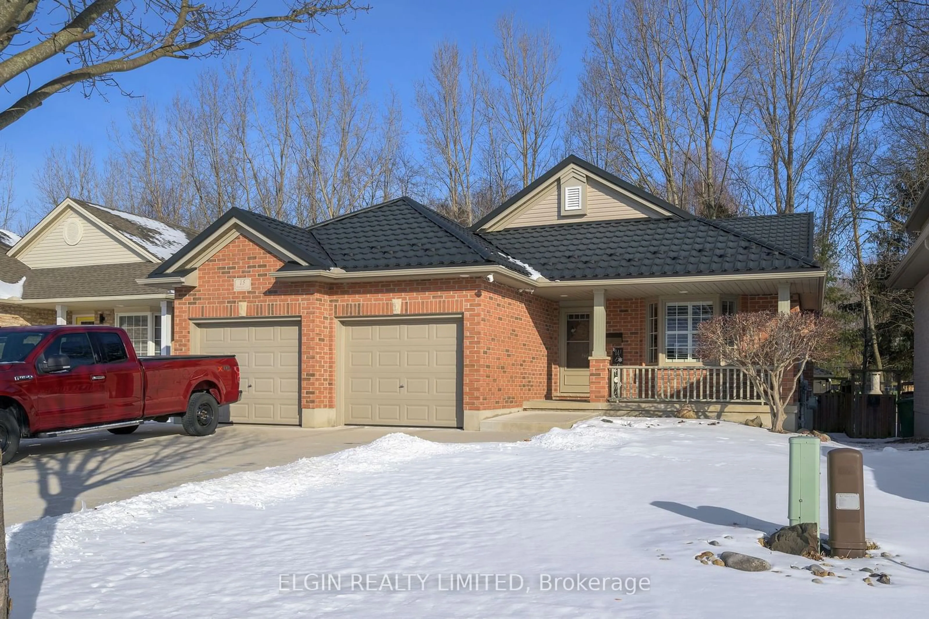 Home with brick exterior material, street for 15 Hummingbird Lane, St. Thomas Ontario N5R 6L8