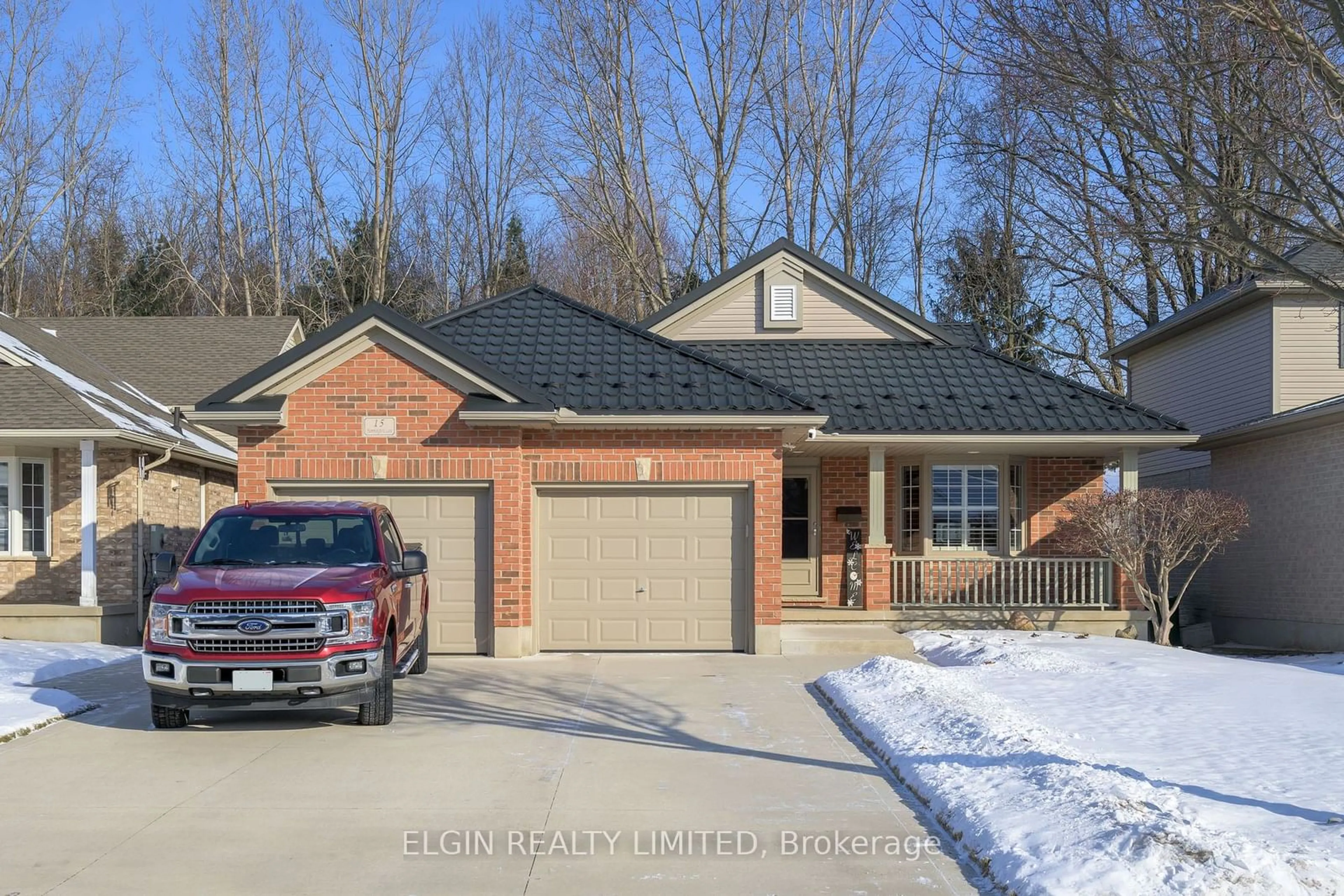 Home with brick exterior material, street for 15 Hummingbird Lane, St. Thomas Ontario N5R 6L8