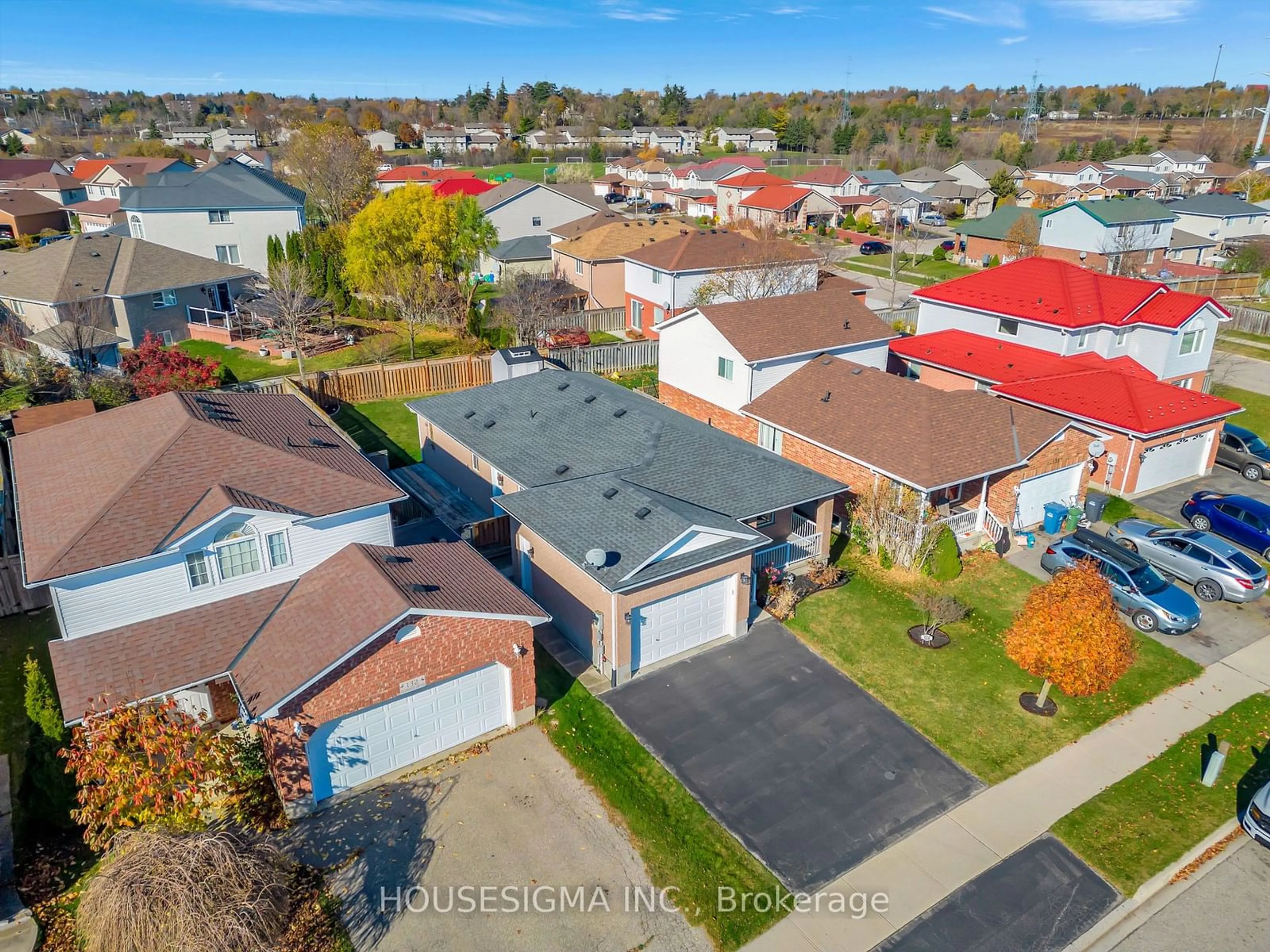 A pic from outside/outdoor area/front of a property/back of a property/a pic from drone, street for 134 Deerpath Dr, Guelph Ontario N1K 1W9