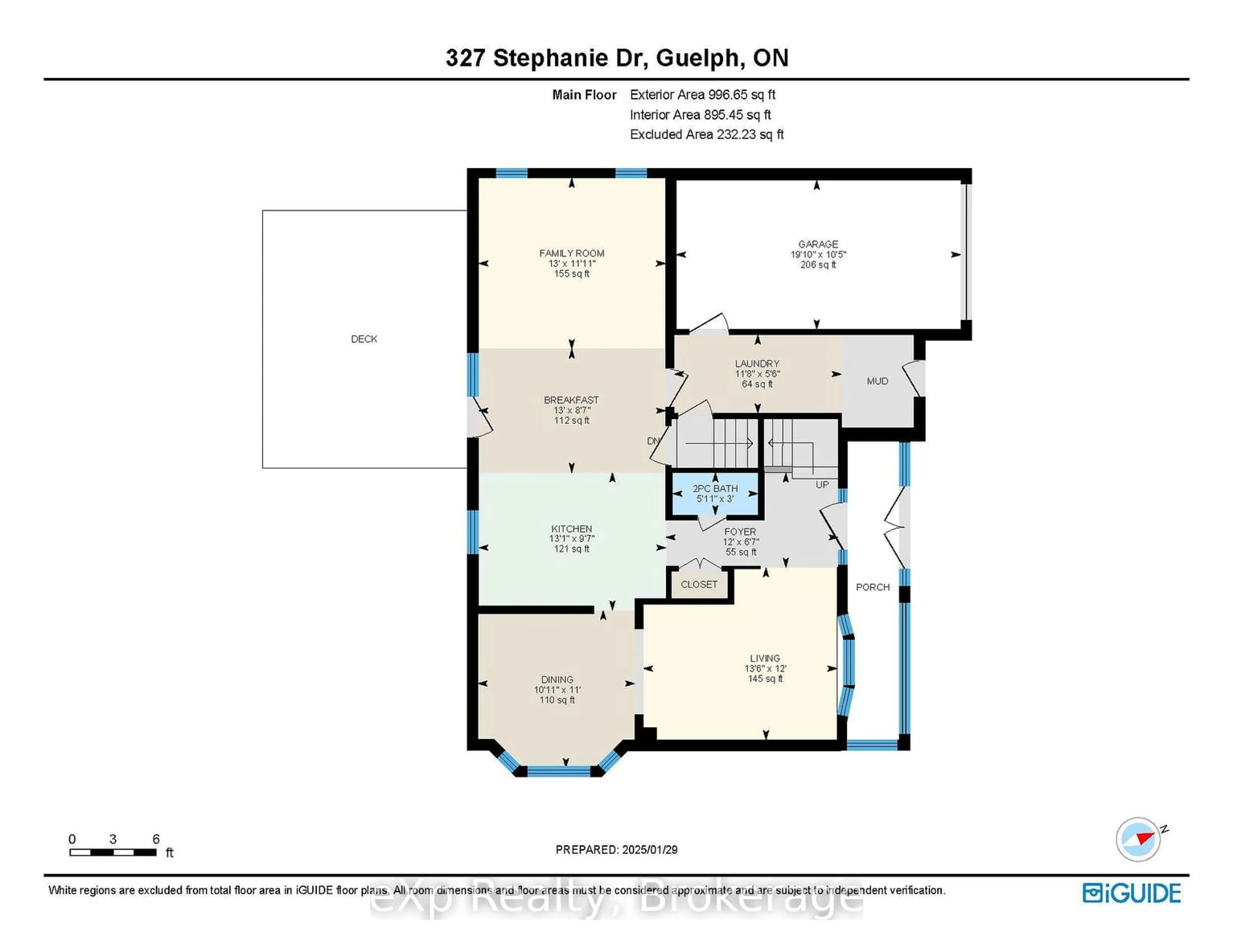 Floor plan for 327 Stephanie Dr, Guelph Ontario N1K 1P1