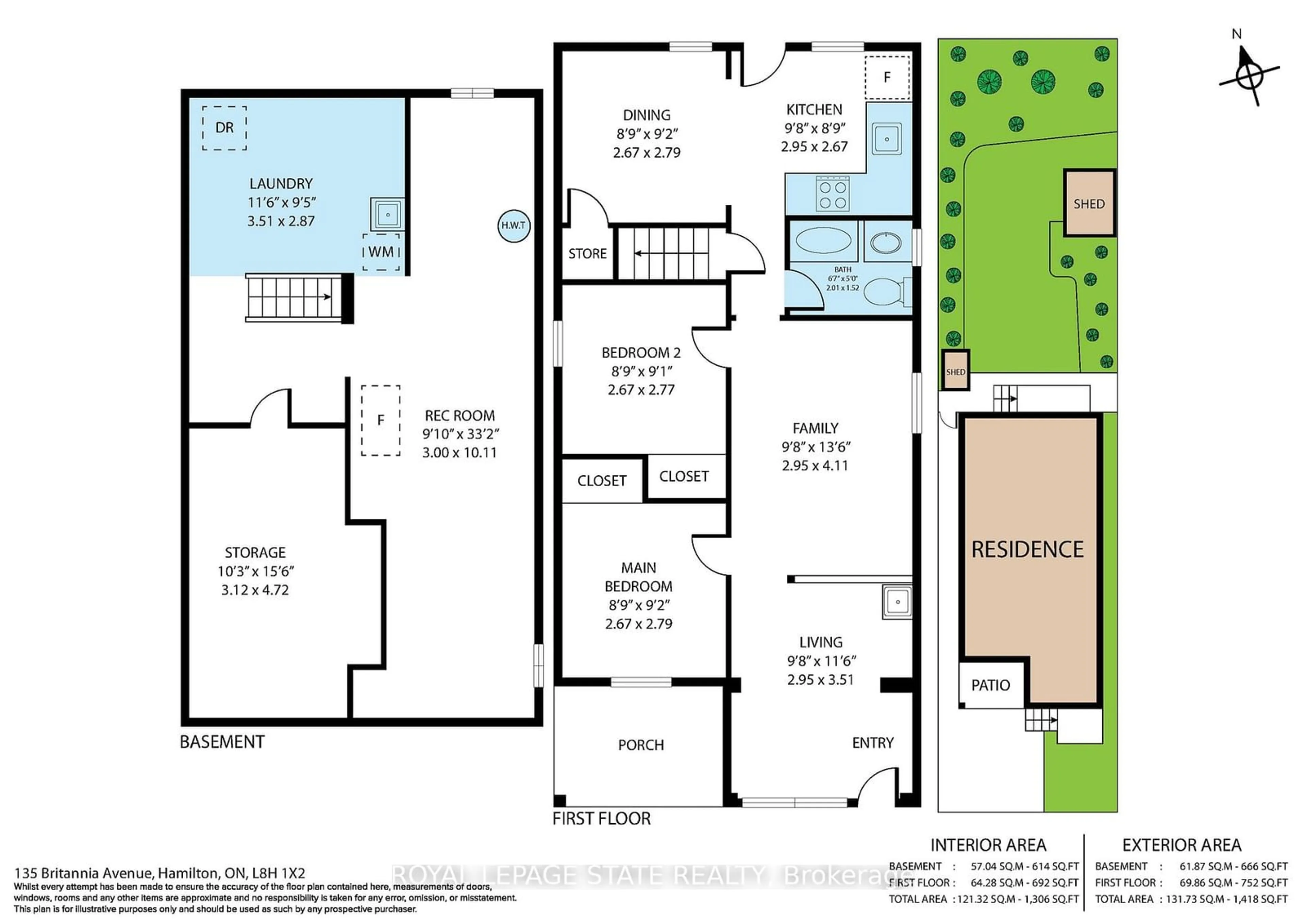 Floor plan for 135 Britannia Ave, Hamilton Ontario L8H 1X2