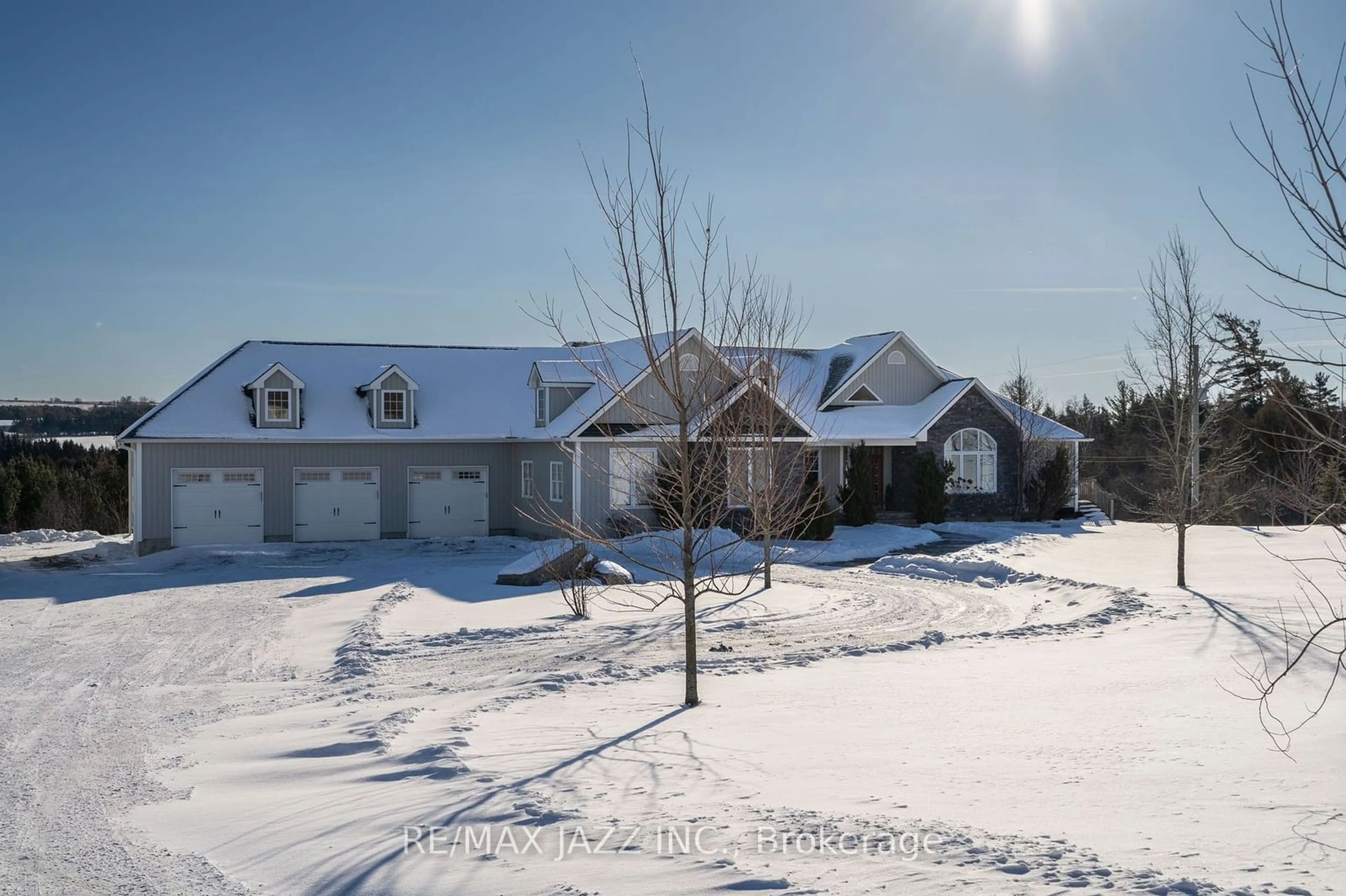 A pic from outside/outdoor area/front of a property/back of a property/a pic from drone, street for 3663 Whitney Howard Rd, Hamilton Township Ontario K9A 4J7