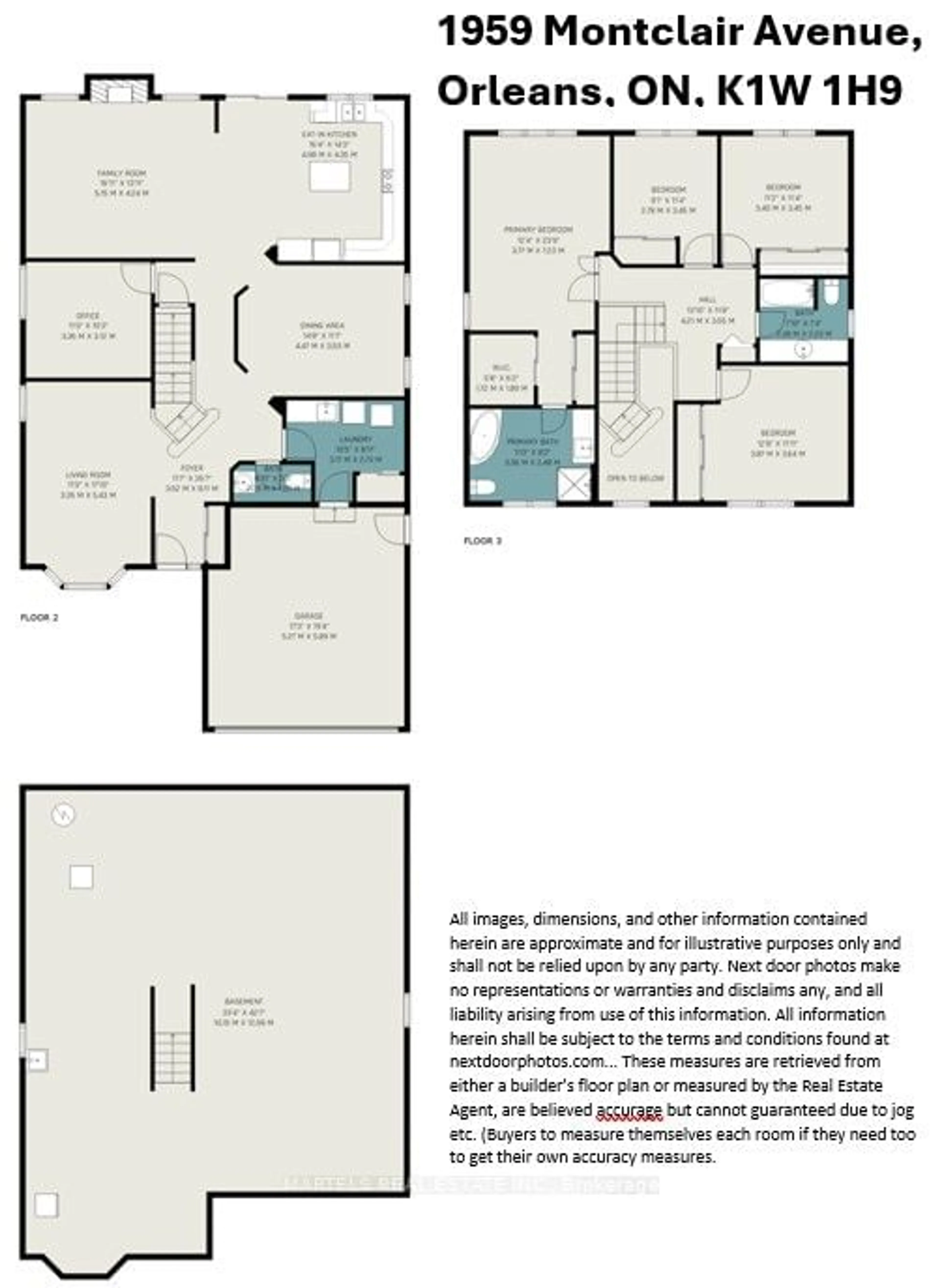 Floor plan for 1959 Montclair Ave, Orleans - Convent Glen and Area Ontario K1W 1H9