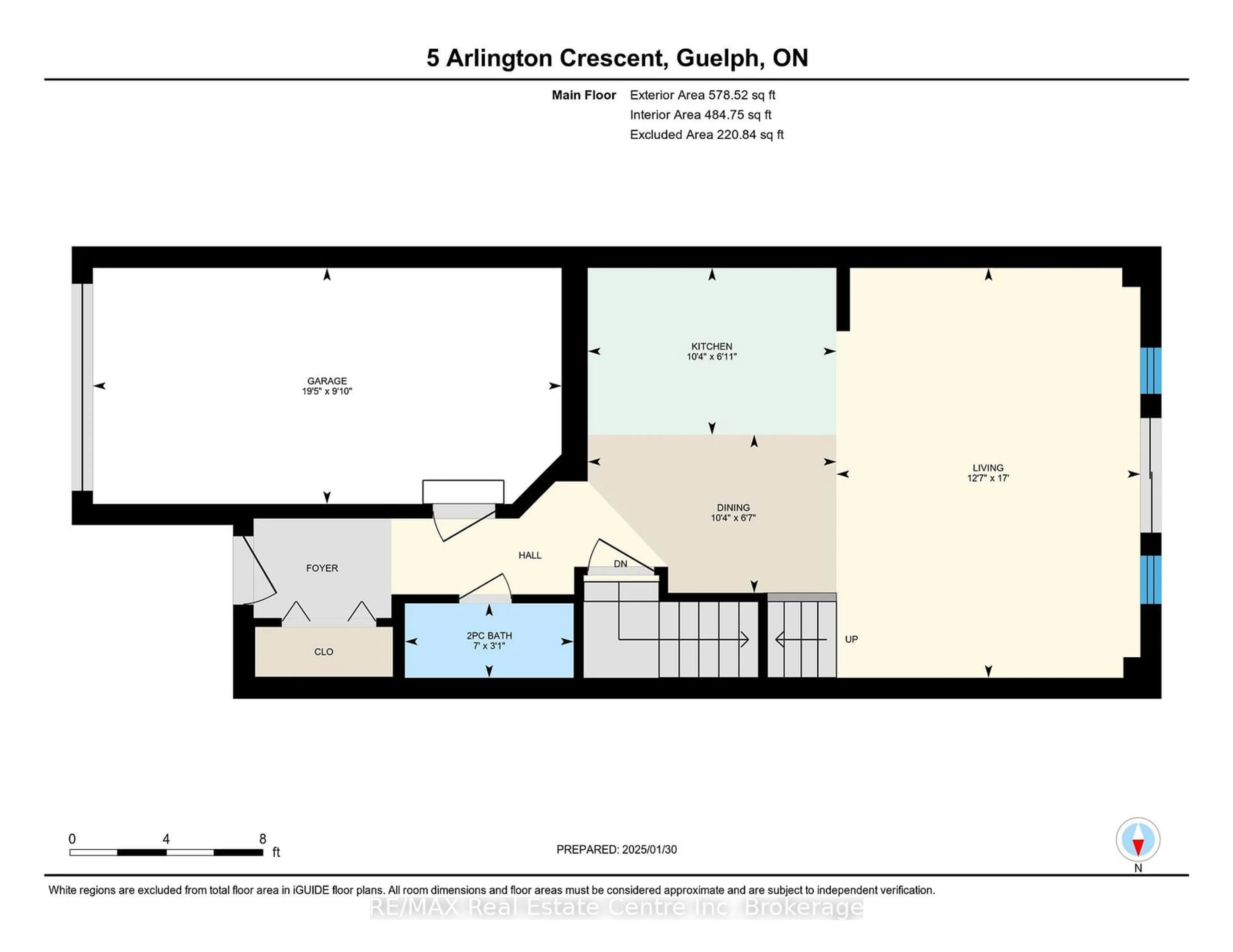 Floor plan for 5 Arlington Cres, Guelph Ontario N1L 0K9