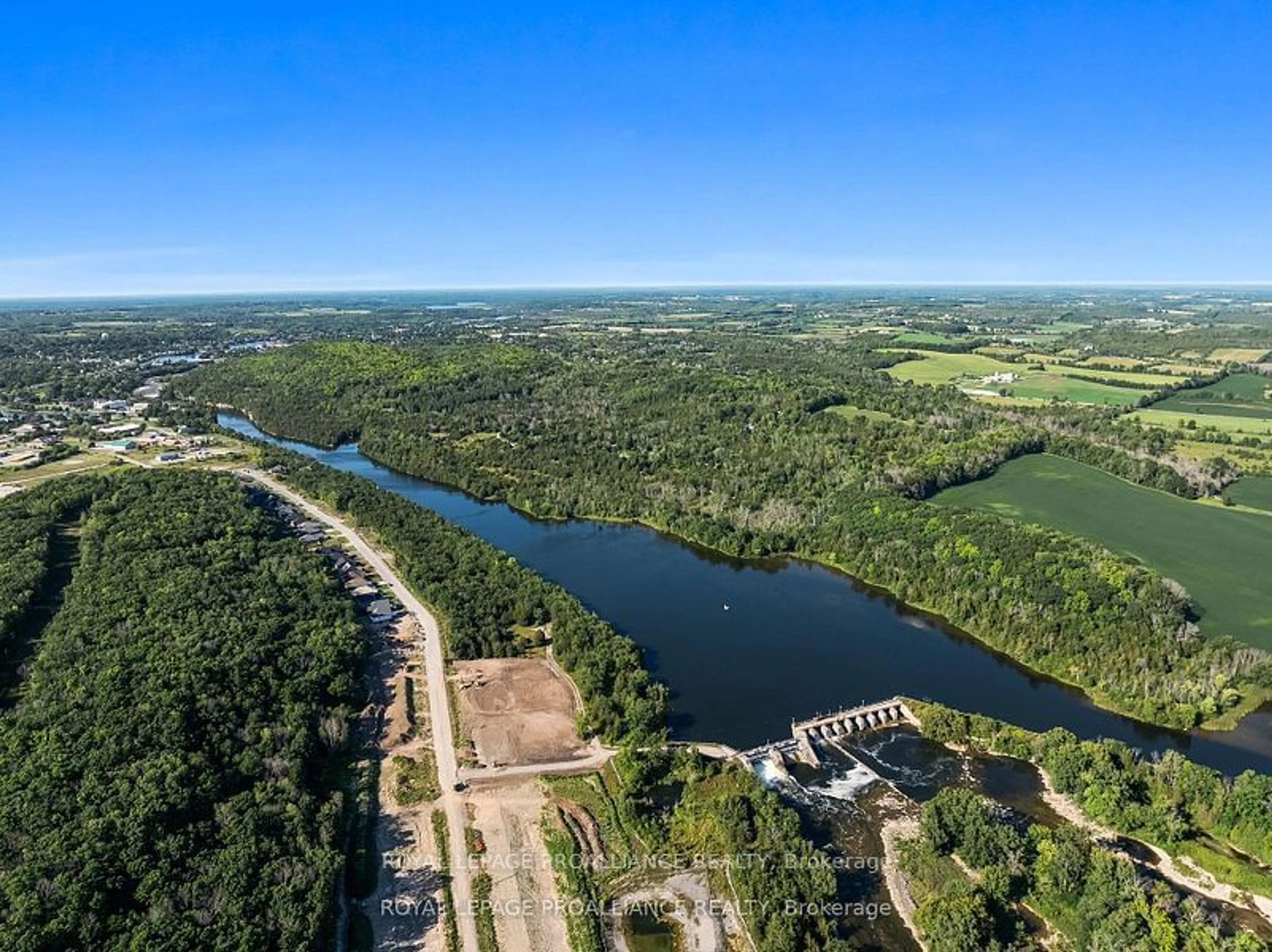 A pic from outside/outdoor area/front of a property/back of a property/a pic from drone, water/lake/river/ocean view for 72 Riverside Tr, Trent Hills Ontario K0L 1L0