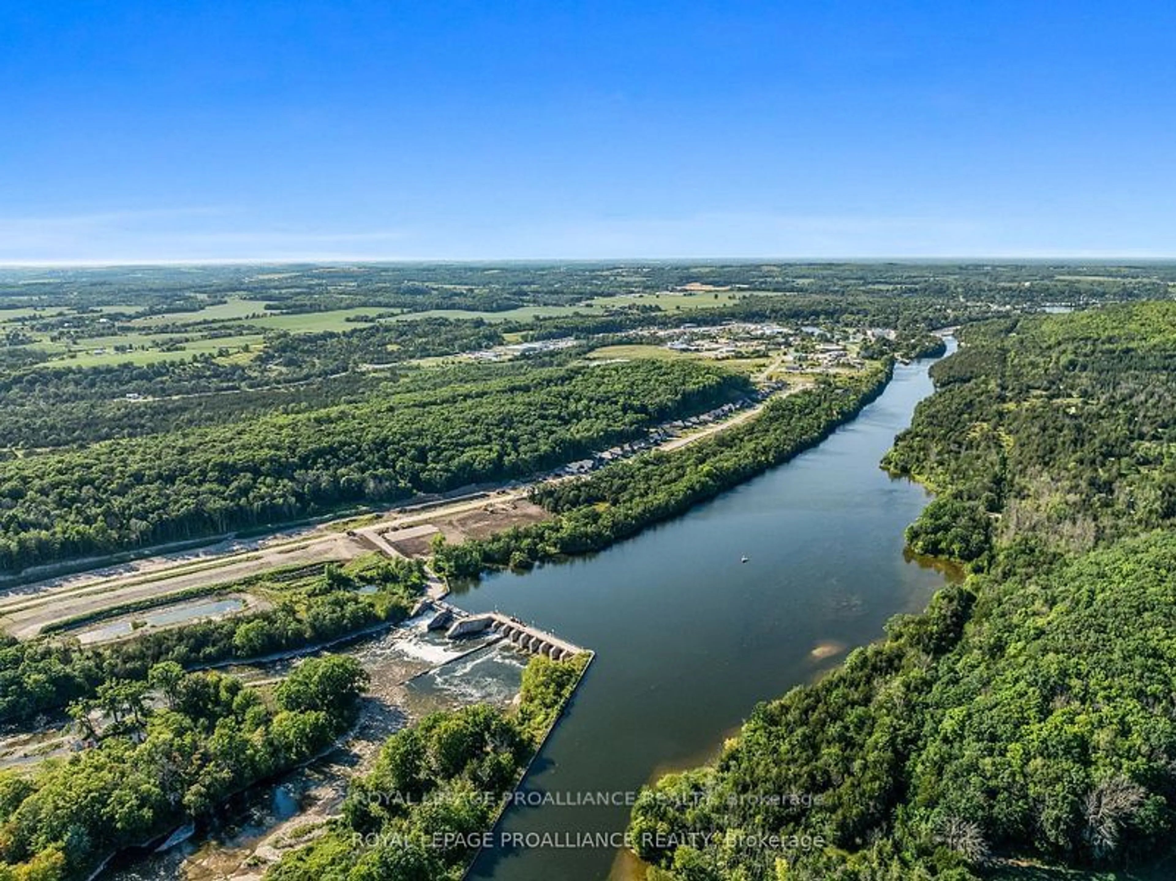 A pic from outside/outdoor area/front of a property/back of a property/a pic from drone, water/lake/river/ocean view for 72 Riverside Tr, Trent Hills Ontario K0L 1L0