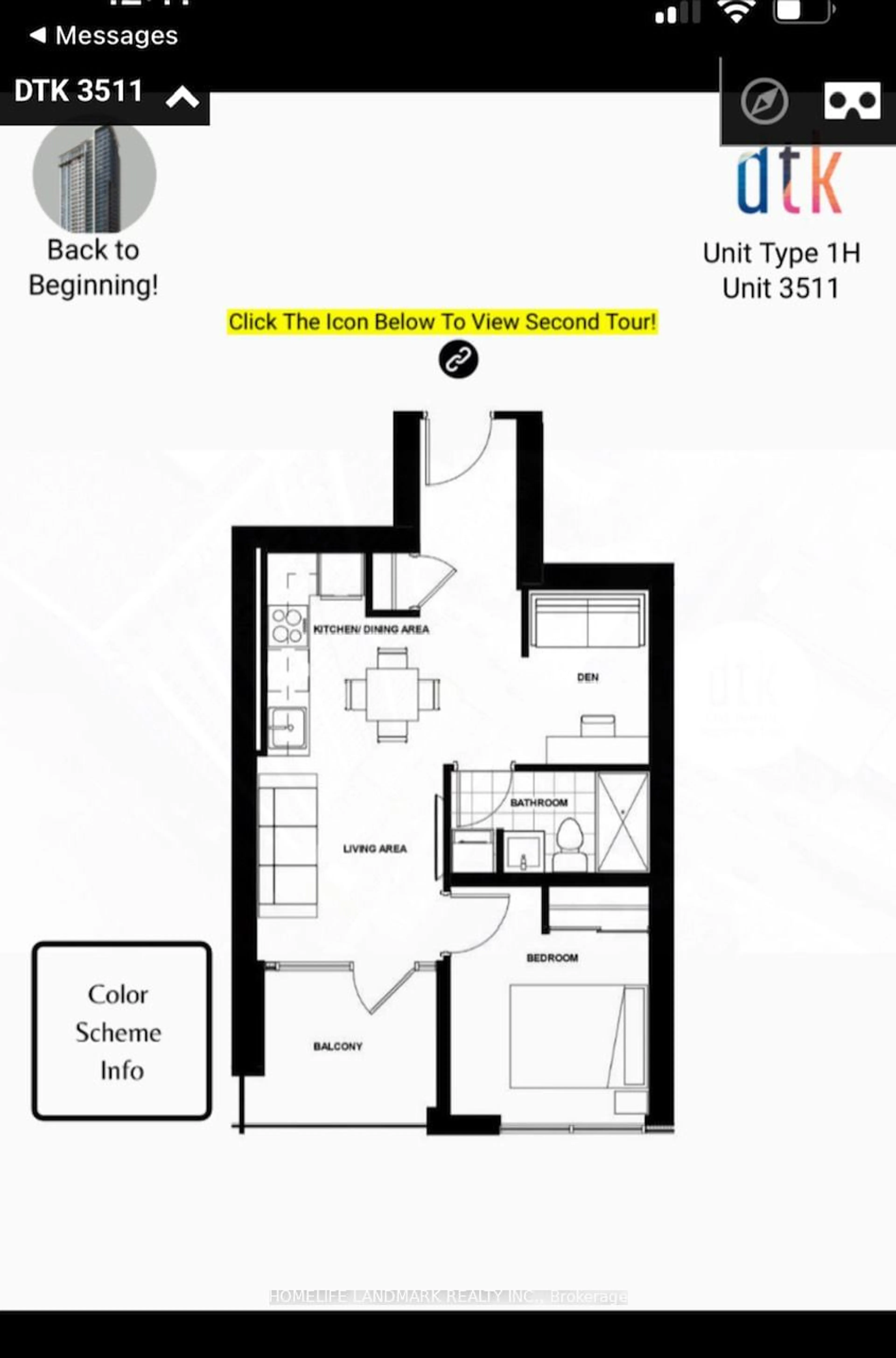 Floor plan for 60 FREDERICK St #3511, Kitchener Ontario N2H 0C7