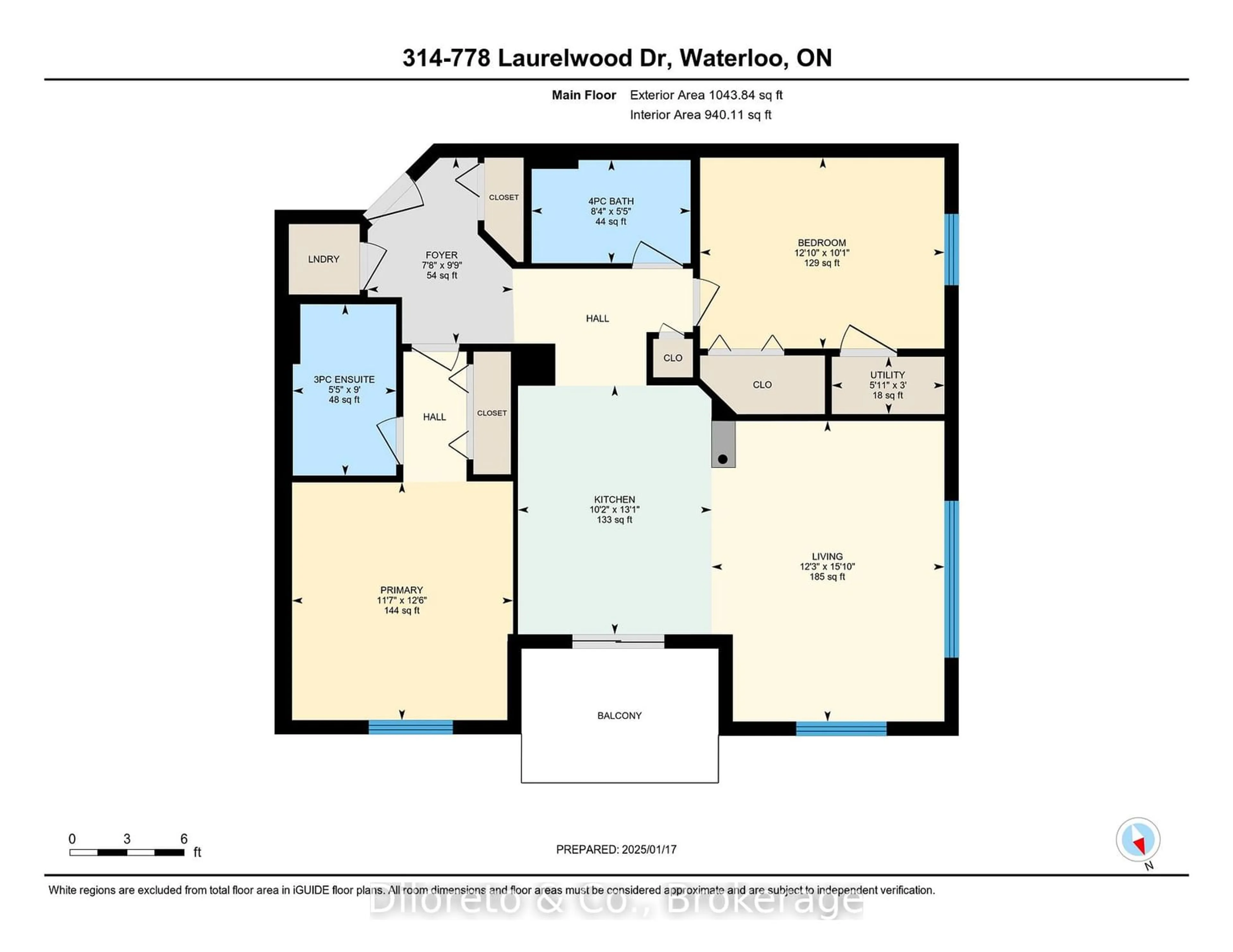 Floor plan for 778 Laurelwood Dr #314, Waterloo Ontario N2V 0G3