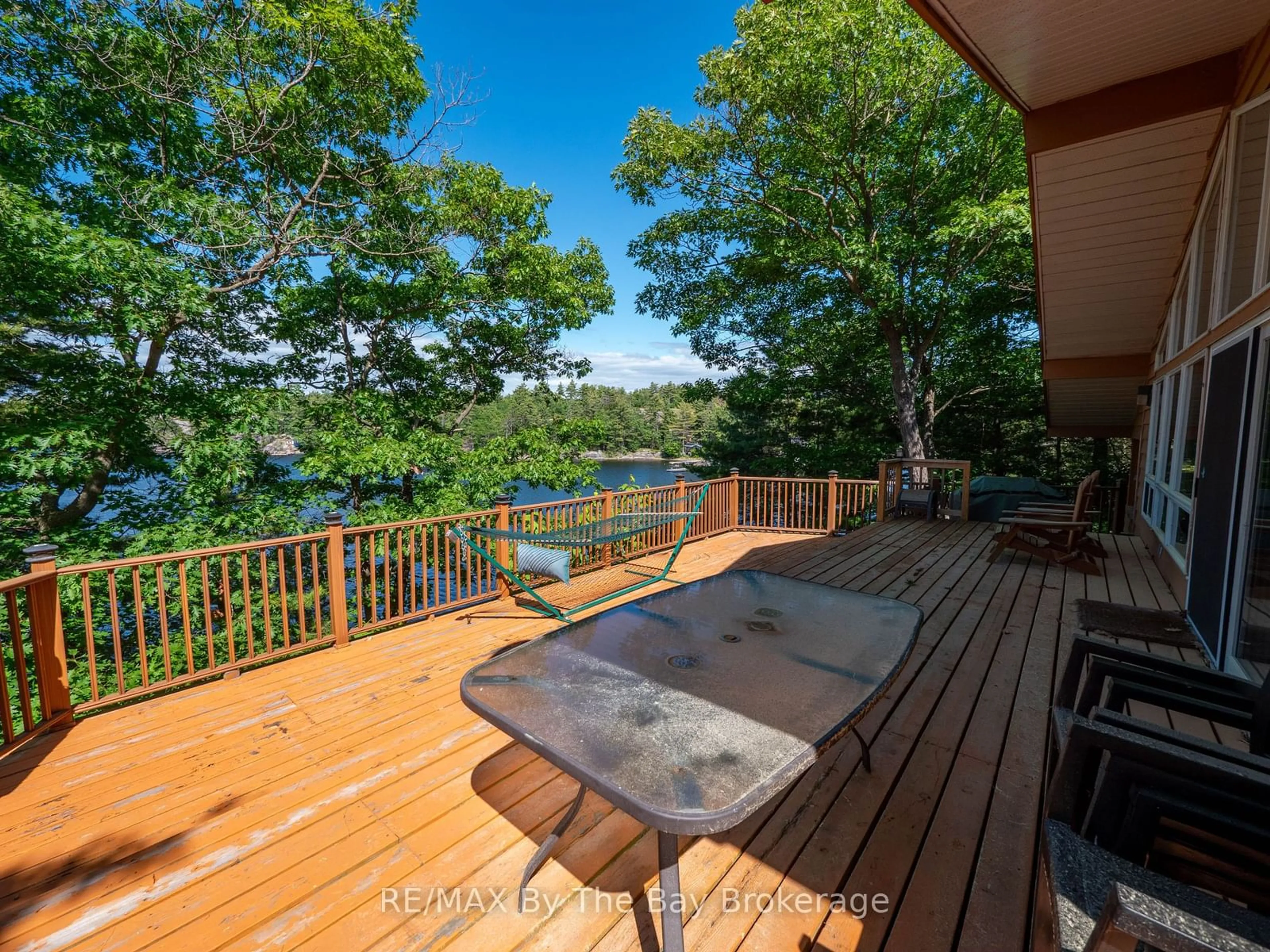 Patio, water/lake/river/ocean view for 3140 Island 1810, Georgian Bay Ontario P0E 1E0