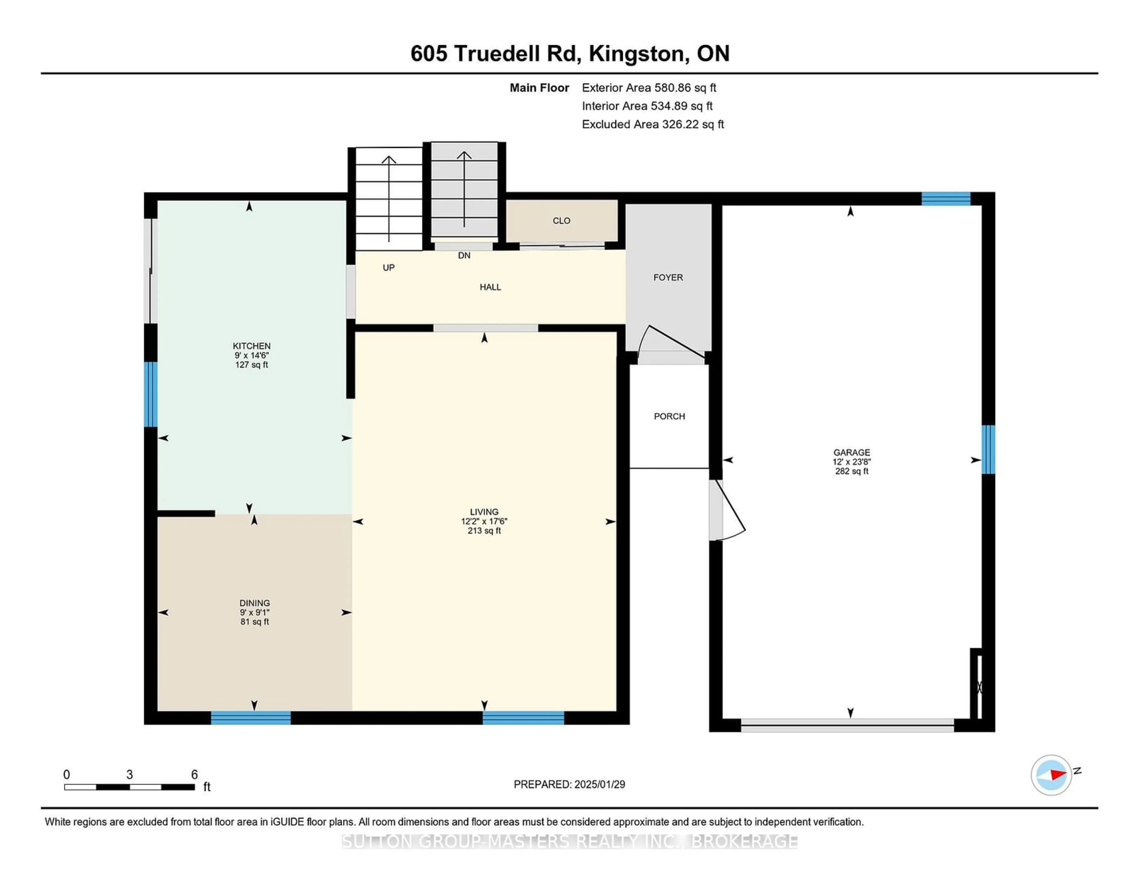 Floor plan for 605 Truedell Rd, Kingston Ontario K7M 6S7