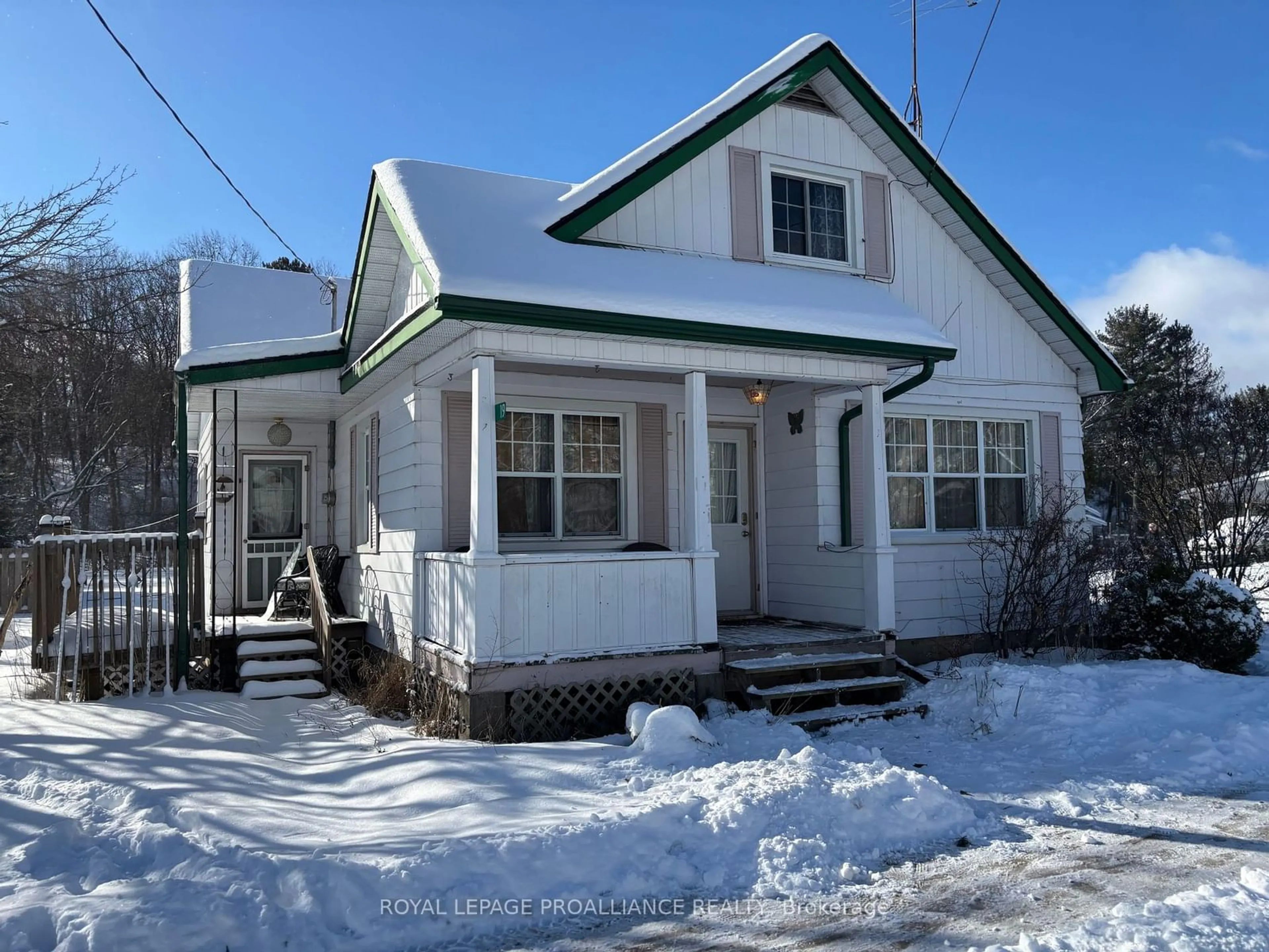 Home with vinyl exterior material, street for 19 Wilno St, Madawaska Valley Ontario K0J 1B0