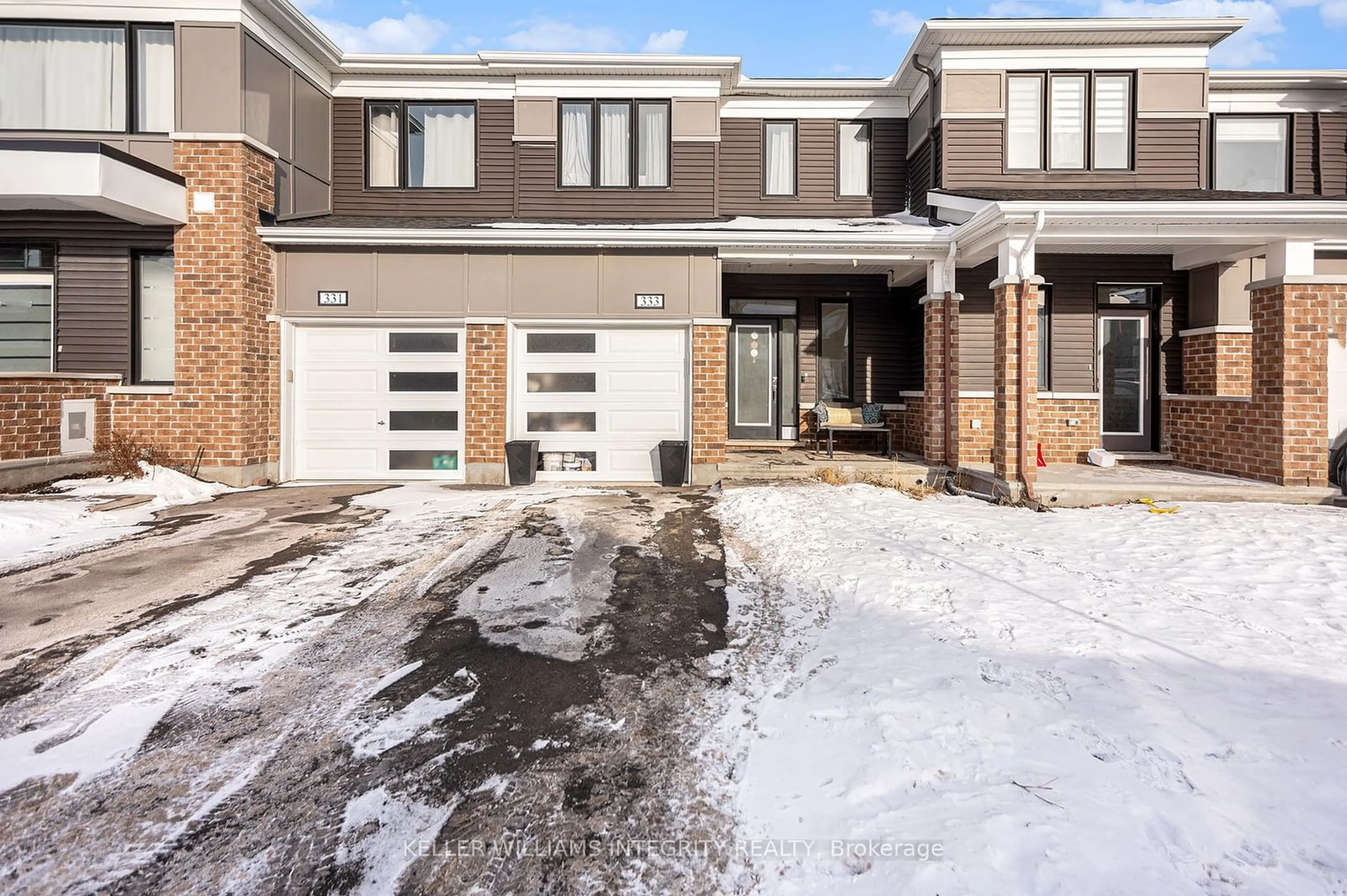 Home with brick exterior material, street for 333 Aphelion Cres, Barrhaven Ontario K2J 6N4