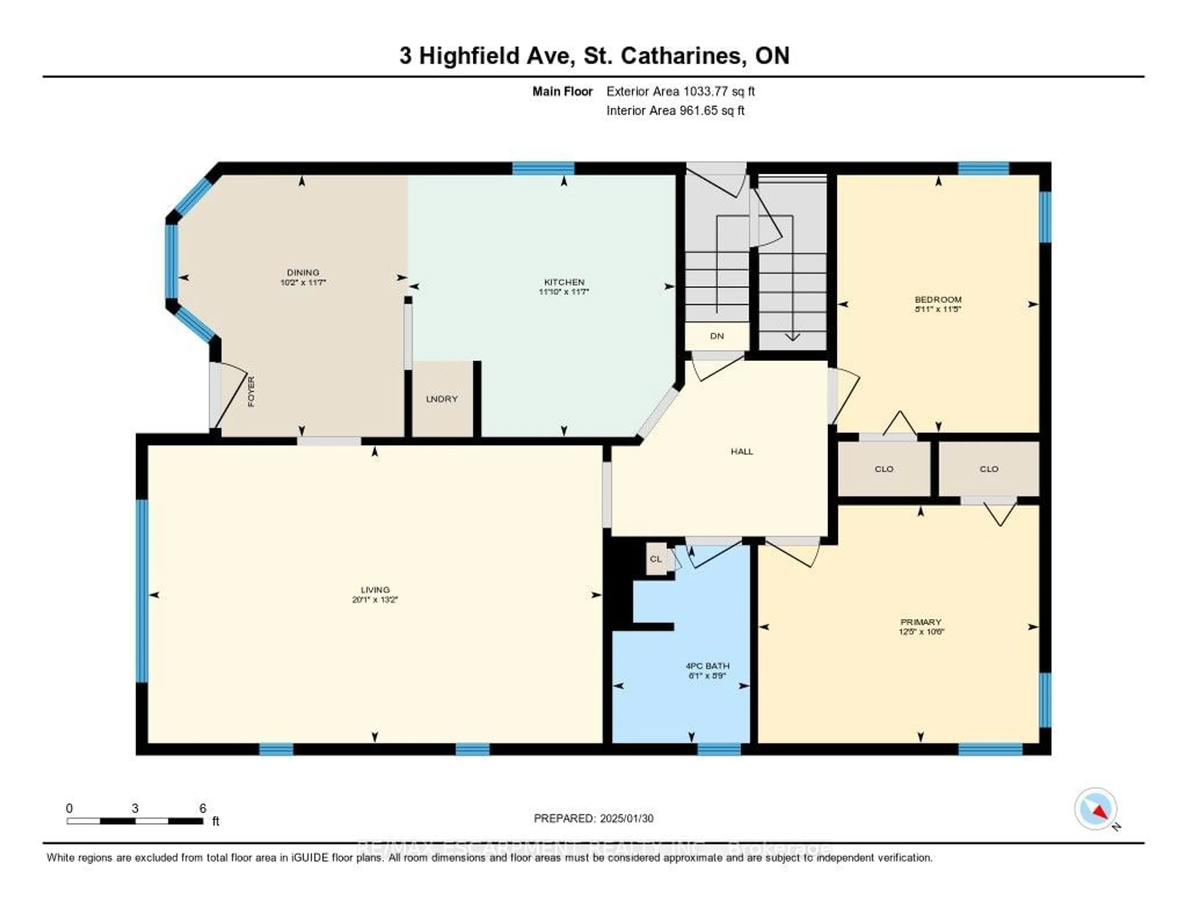 Floor plan for 3 Highfield Ave, St. Catharines Ontario L2M 5W3