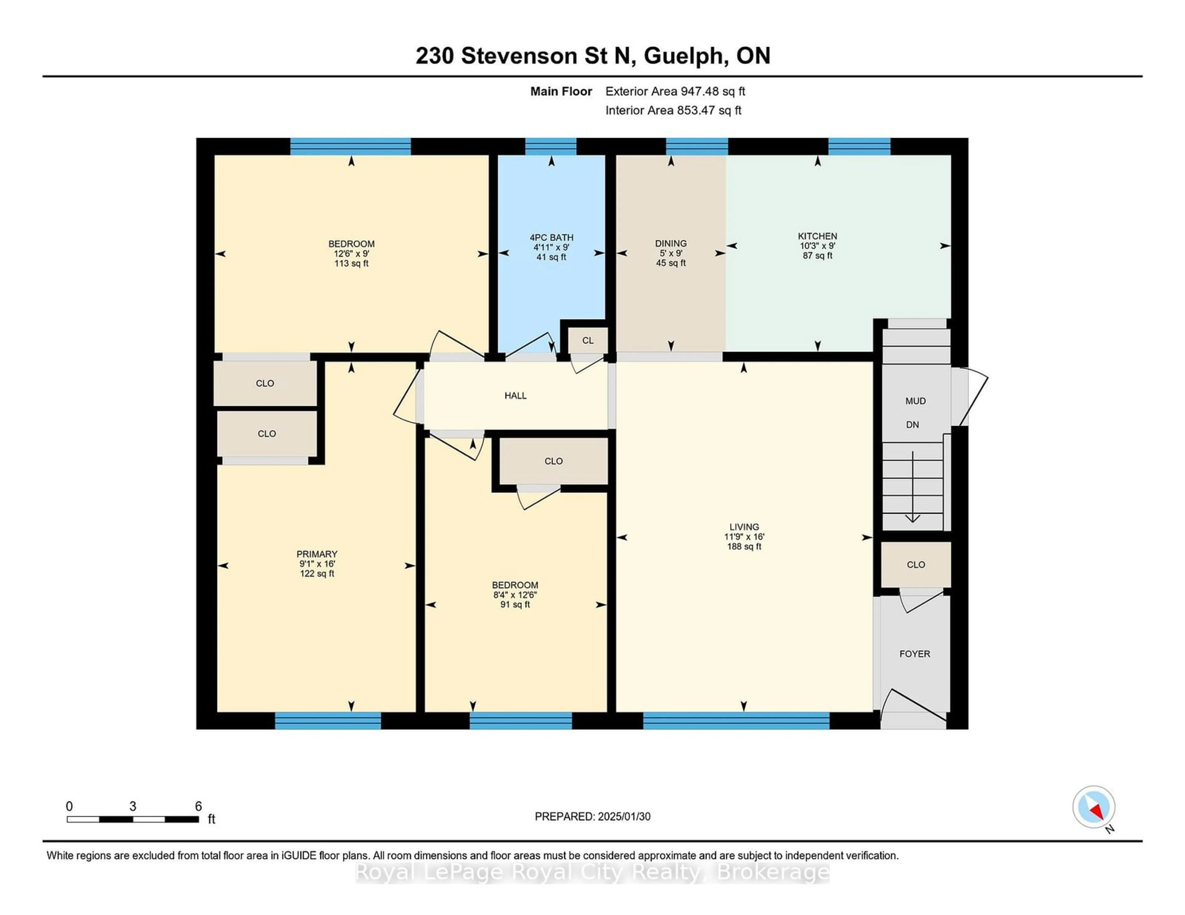 Floor plan for 230 Stevenson St, Guelph Ontario N1E 5B4