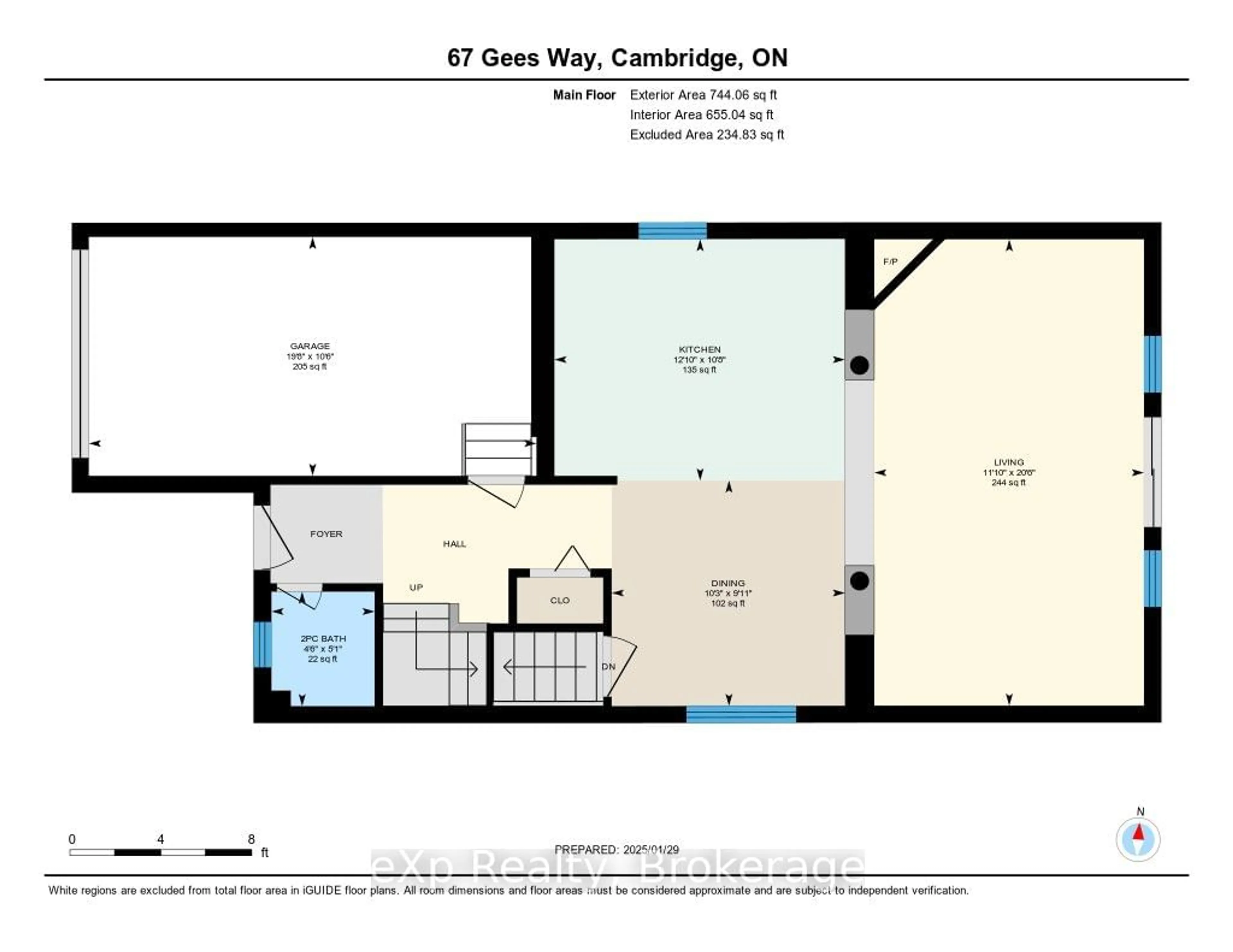 Floor plan for 67 Gees Way, Cambridge Ontario N3C 4M9