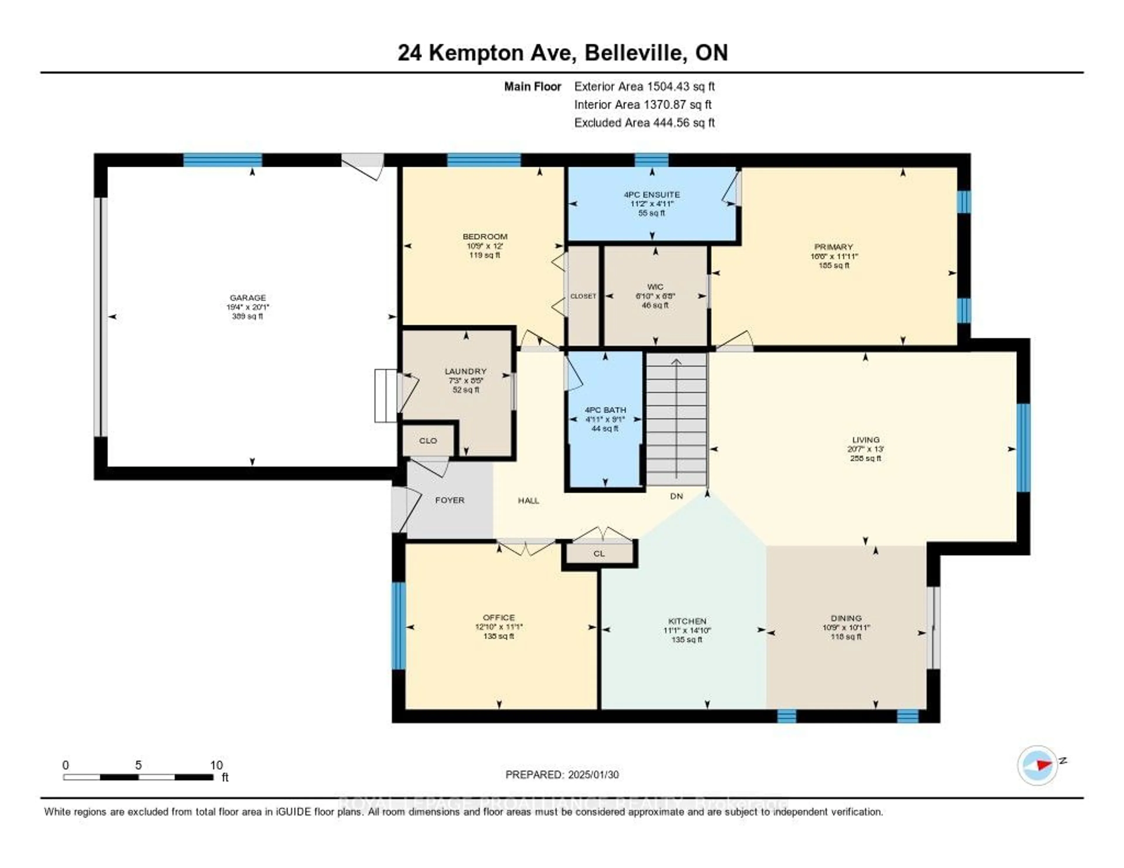 Floor plan for 24 Kempton Ave, Belleville Ontario K8N 4Z5