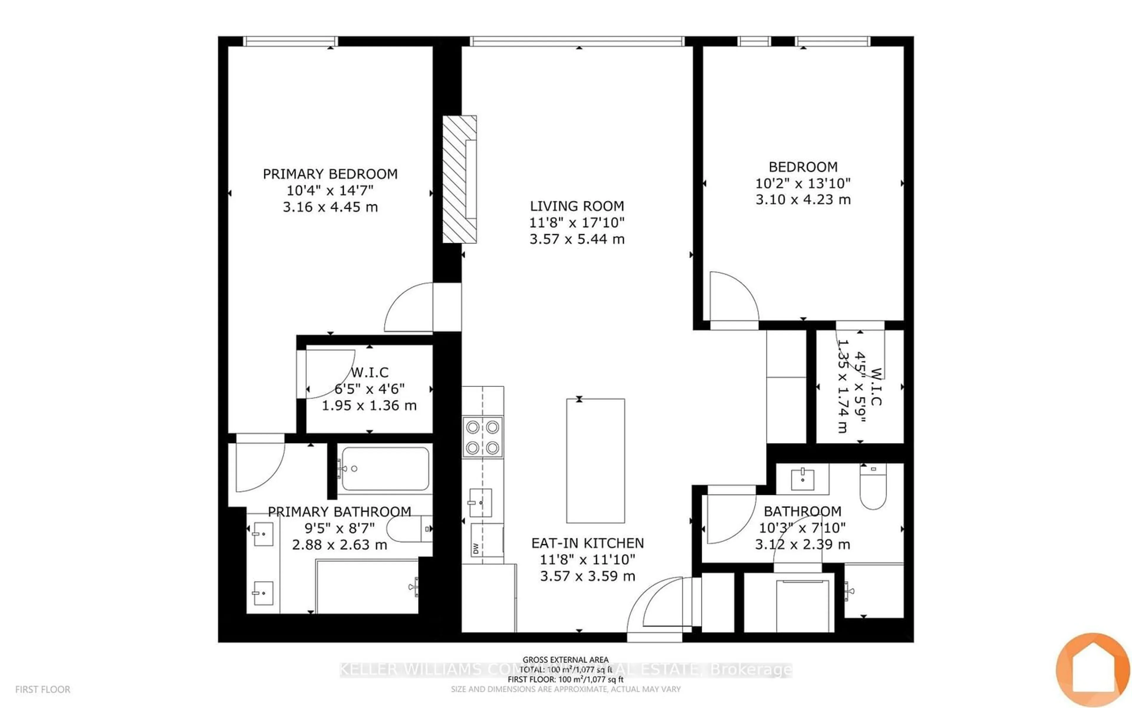 Floor plan for 195 Hunter St #605, Peterborough Ontario K9H 1G9