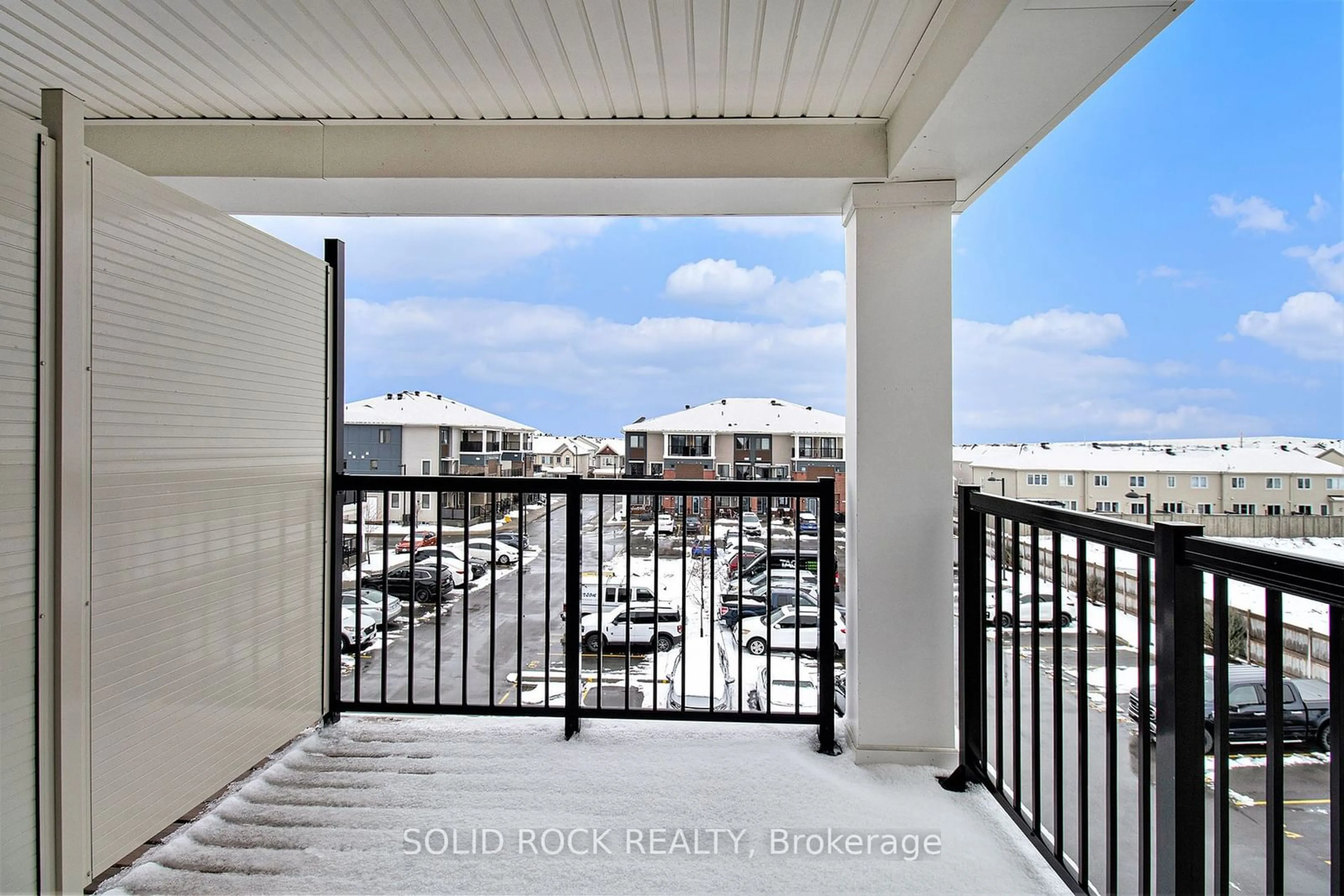 Balcony in the apartment, city buildings view from balcony for 150 Walleye Private #42, Barrhaven Ontario K2J 6R2