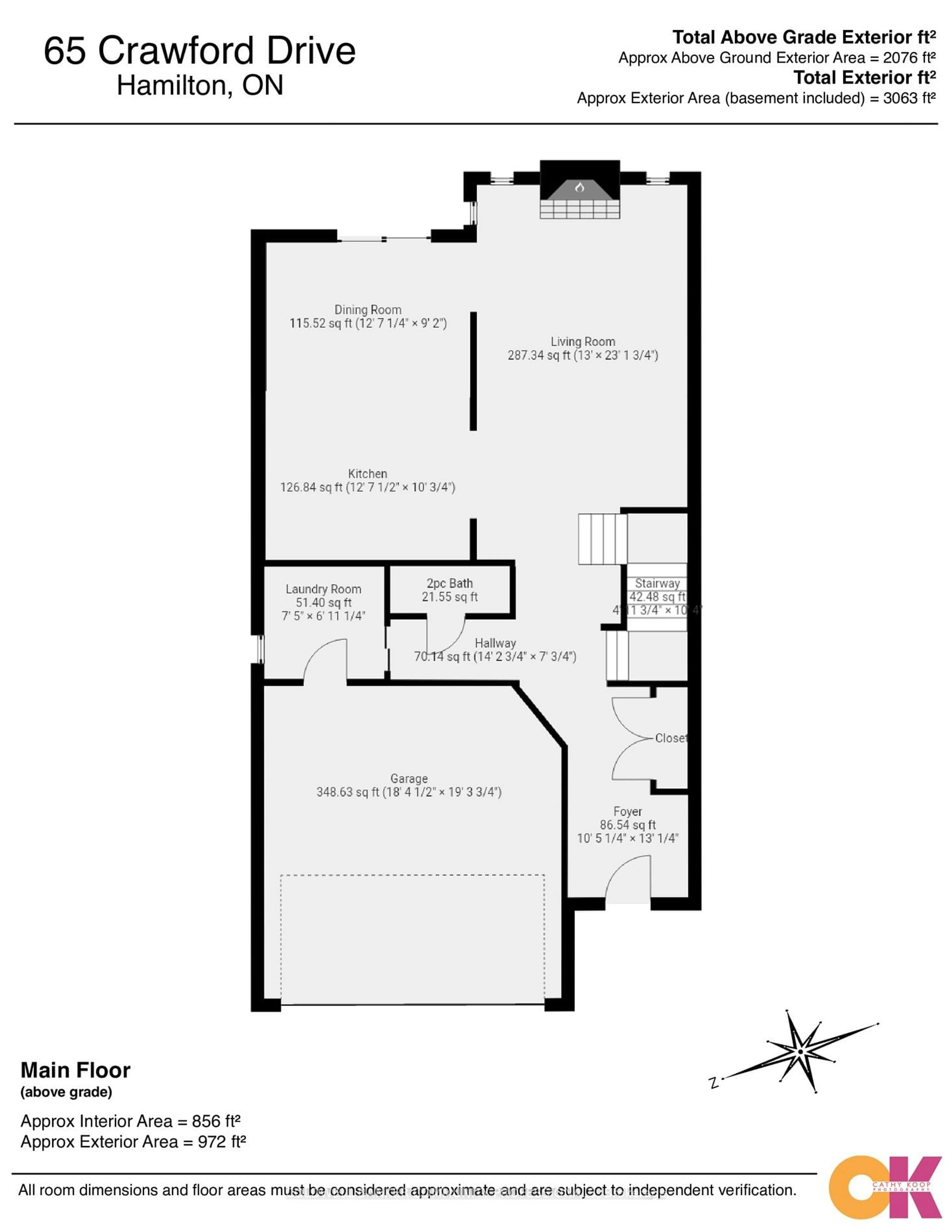 Floor plan for 65 Crawford Dr, Hamilton Ontario L8H 0A6