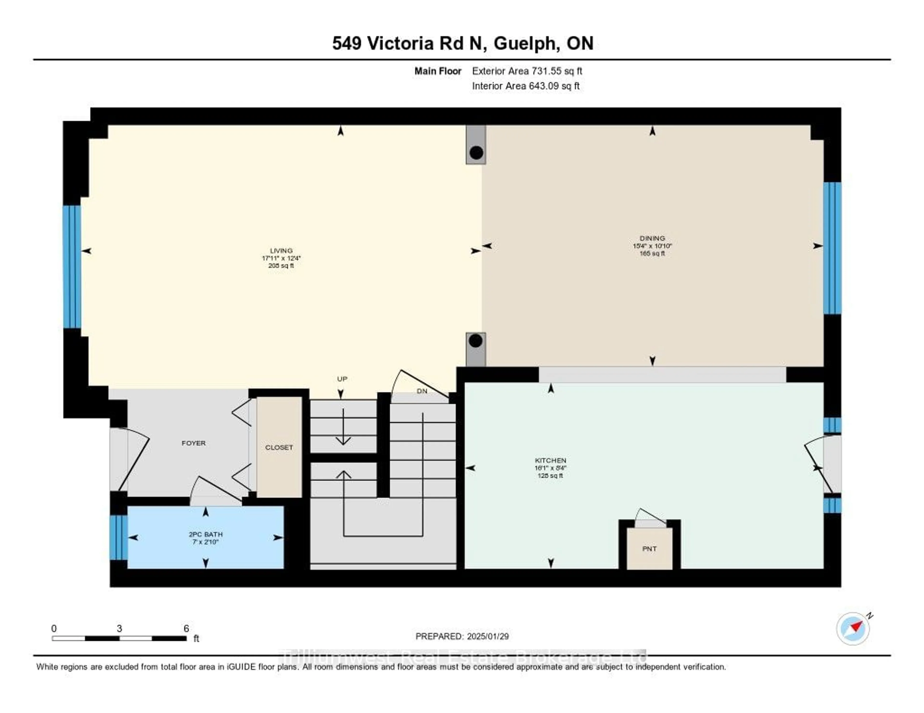 Floor plan for 549 Victoria Rd, Guelph Ontario N1E 7M3