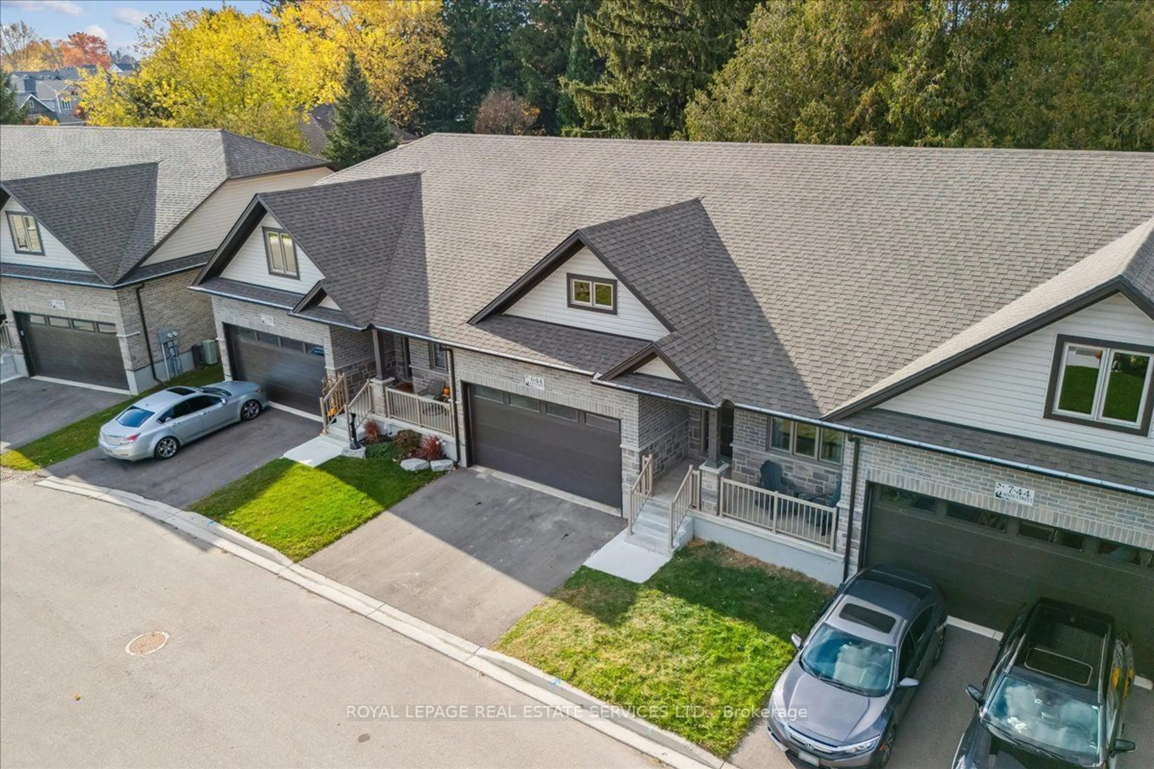 A pic from outside/outdoor area/front of a property/back of a property/a pic from drone, mountain view for 44 Main St #6, East Zorra-Tavistock Ontario N0J 1M0