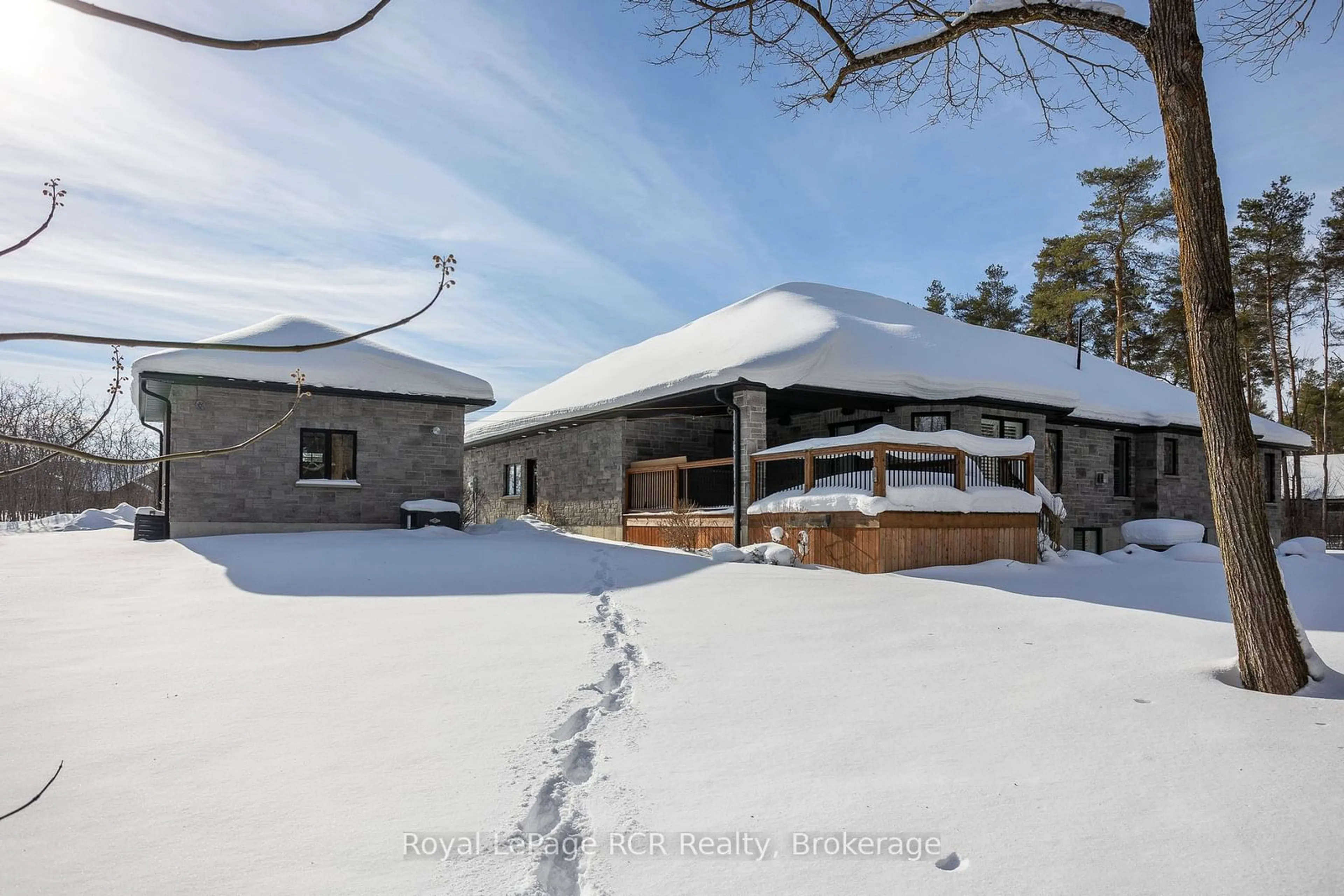 A pic from outside/outdoor area/front of a property/back of a property/a pic from drone, unknown for 130 Marshall Hts, West Grey Ontario N0G 1R0