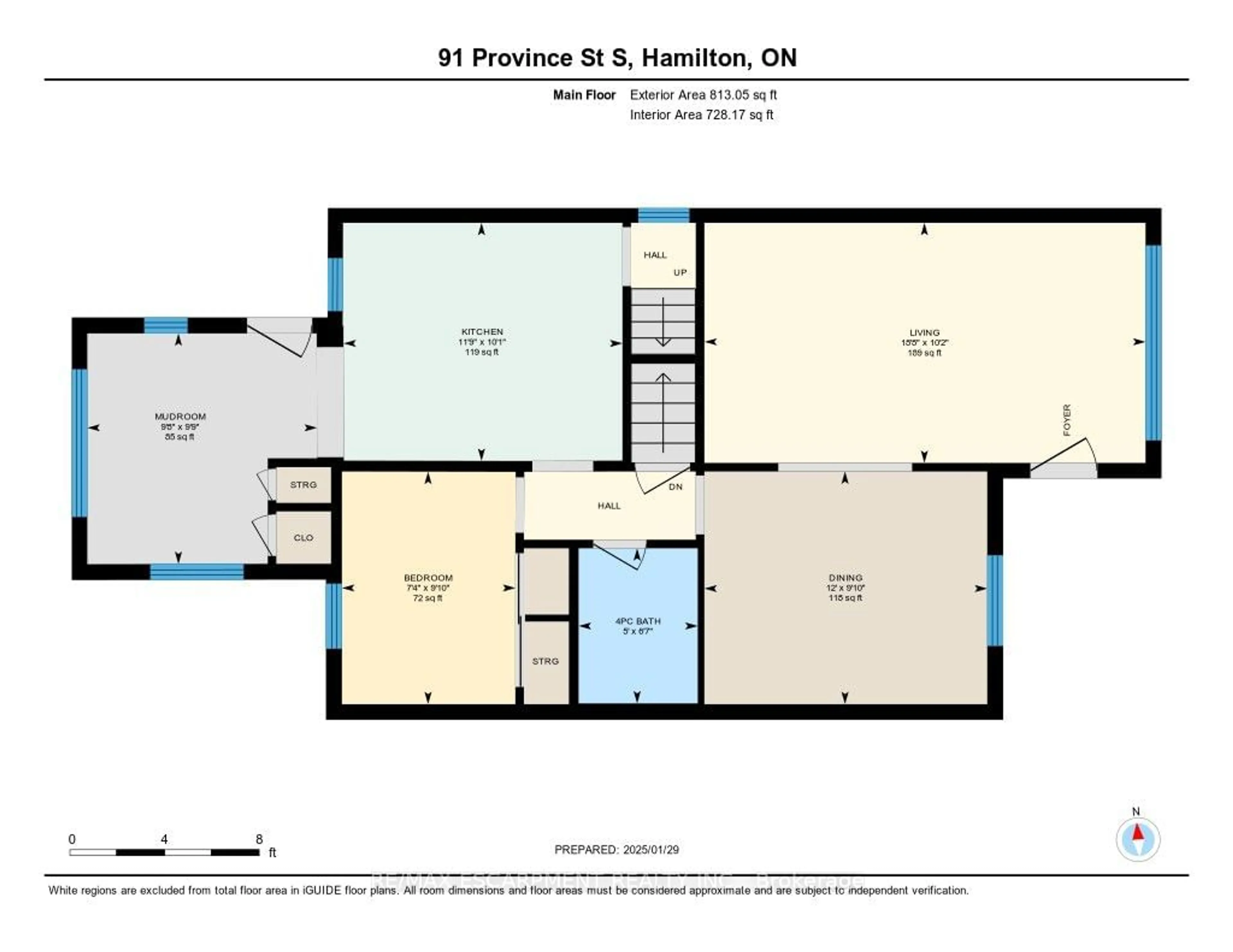 Floor plan for 91 Province St, Hamilton Ontario L8K 2K9