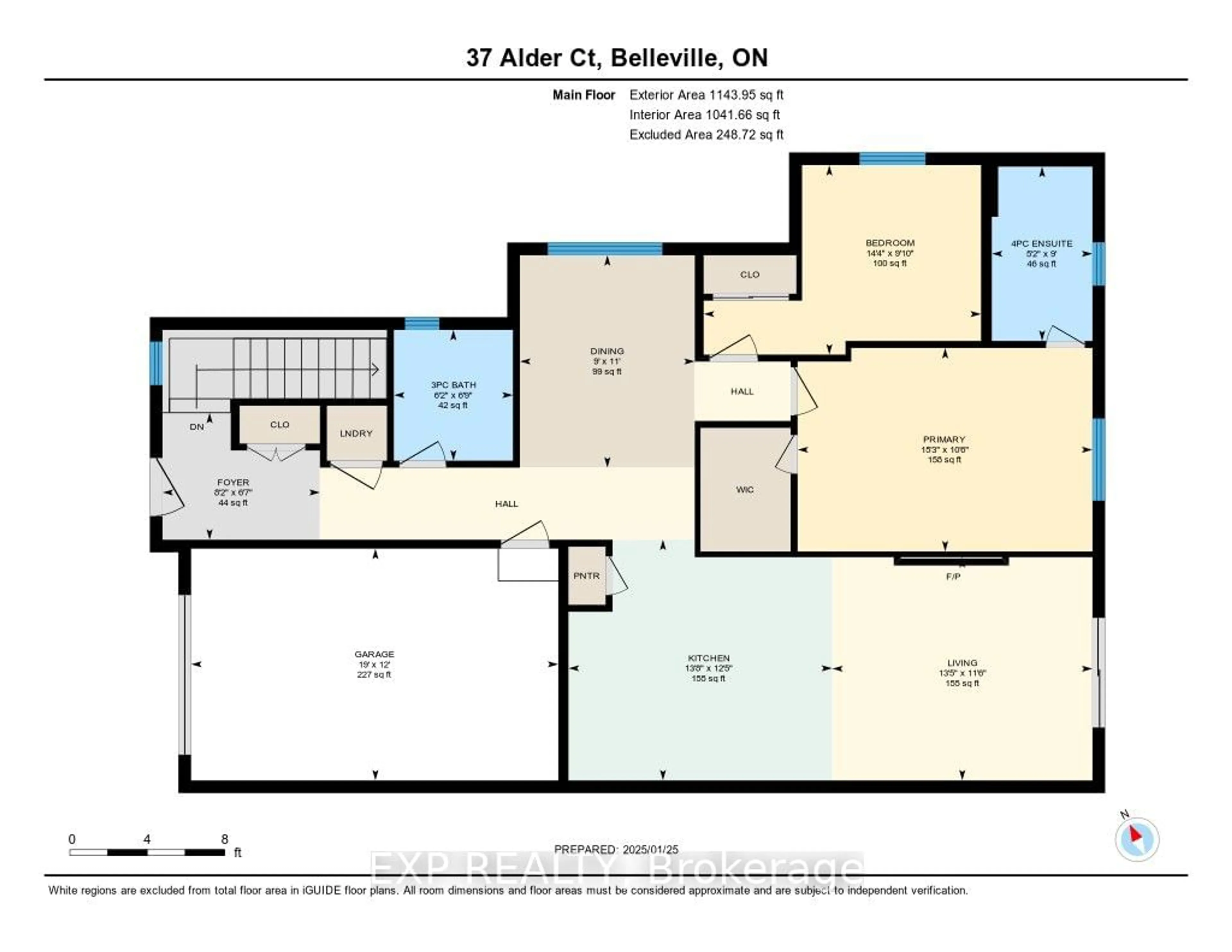 Floor plan for 37 Alder Crt, Belleville Ontario K8P 5L5