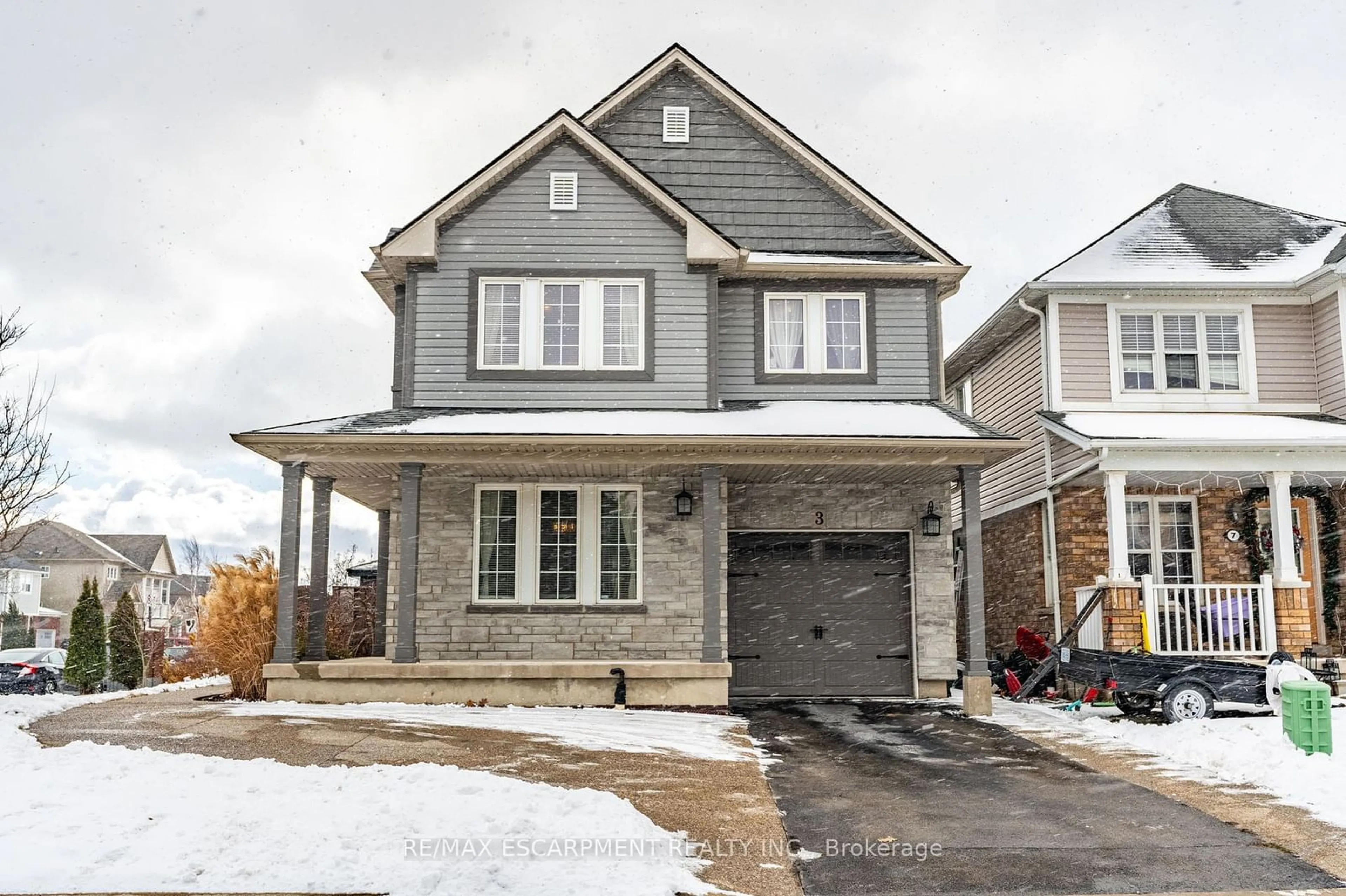 Home with brick exterior material, street for 3 Gowland Dr, Hamilton Ontario L0R 1C0