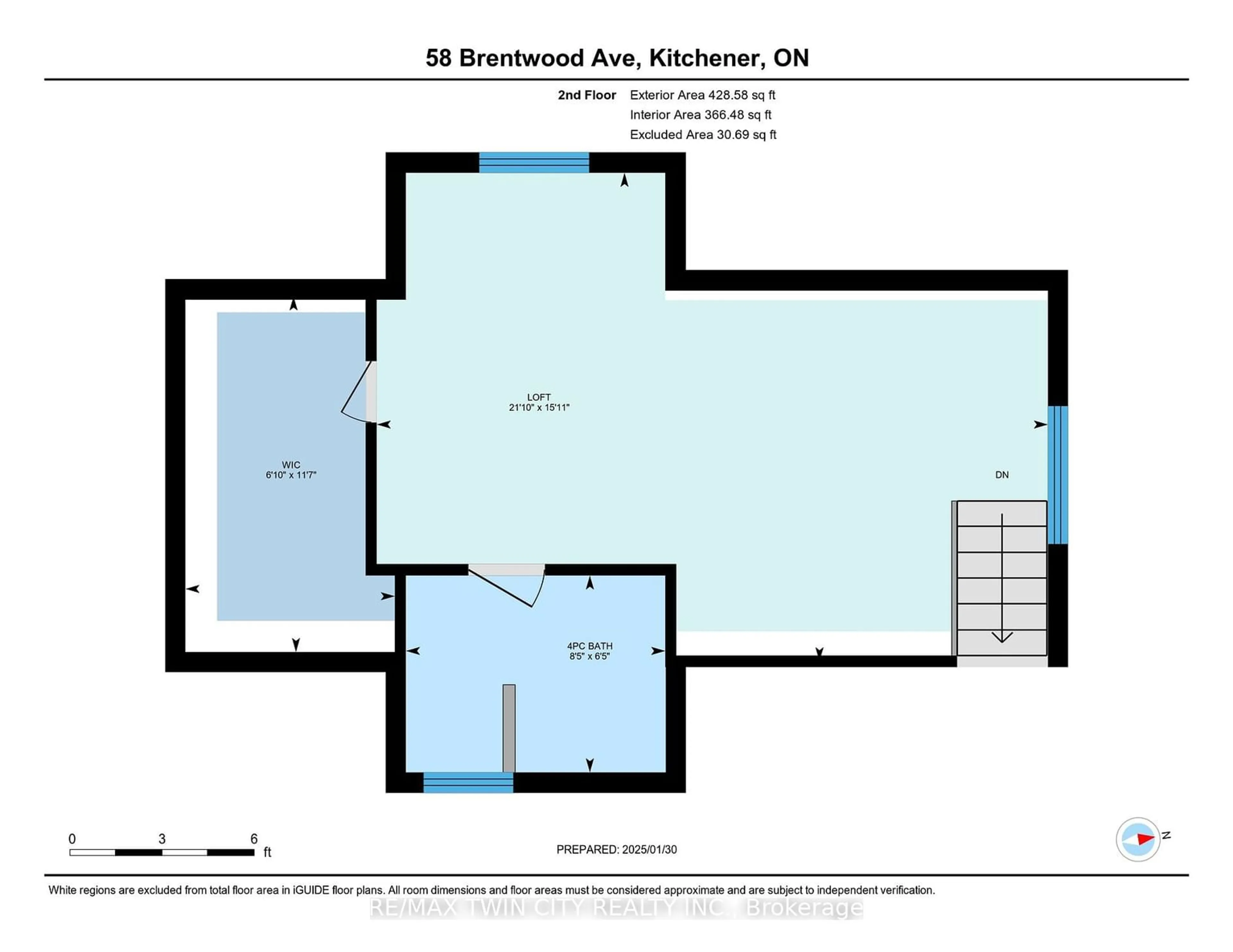 Floor plan for 58 Brentwood Ave, Kitchener Ontario N2H 2C8