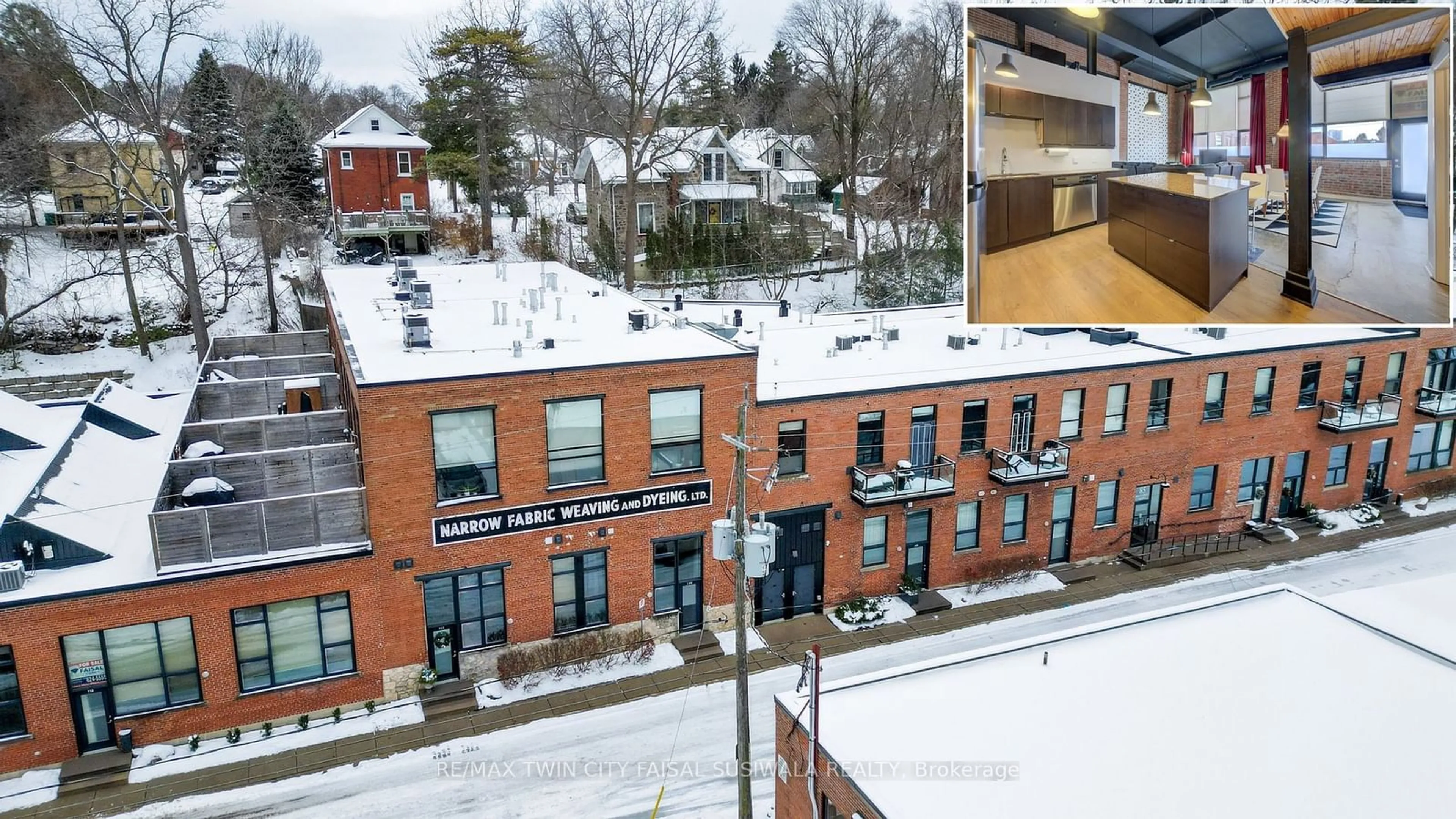 A pic from outside/outdoor area/front of a property/back of a property/a pic from drone, unknown for 85 Spruce St #112, Cambridge Ontario N1R 4K4